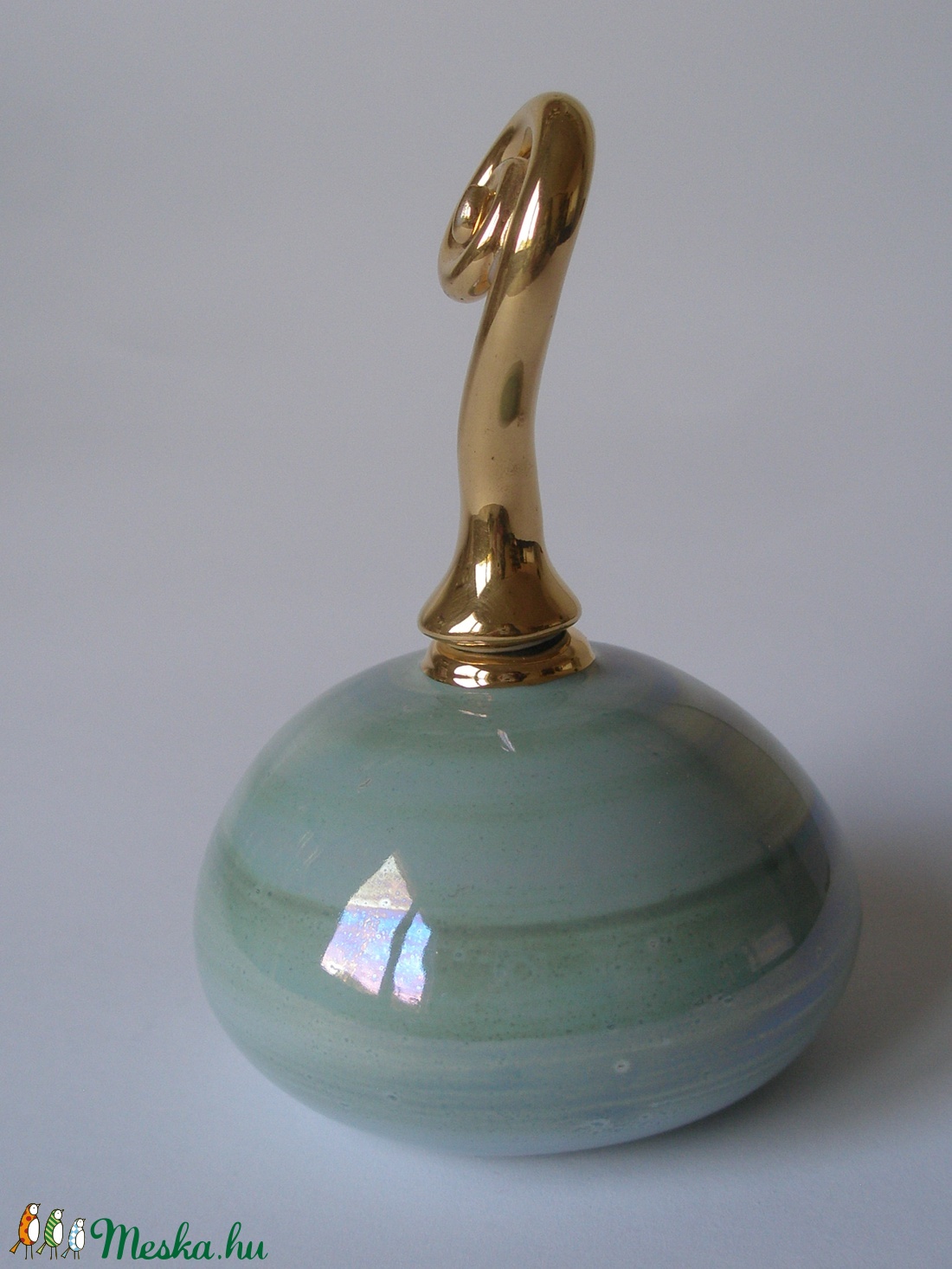 türkiz parfümöspalack - szépségápolás - Meska.hu