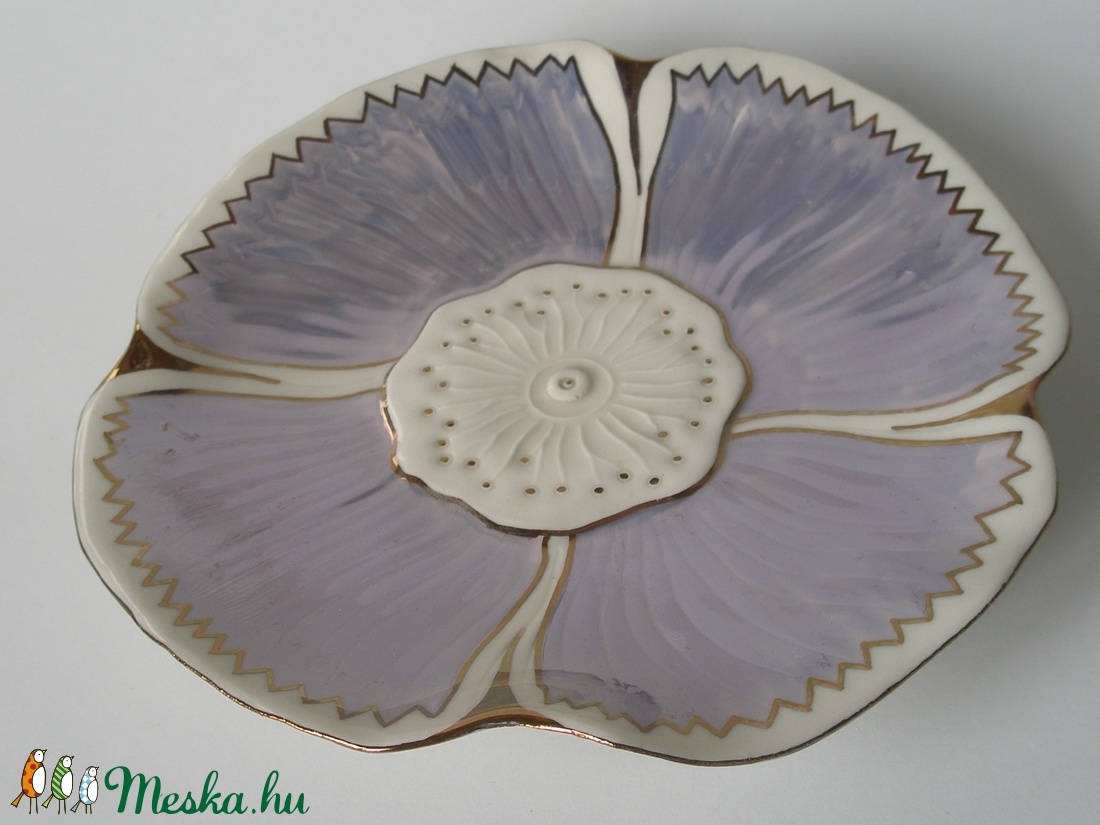 Kék virág tálaló -  - Meska.hu