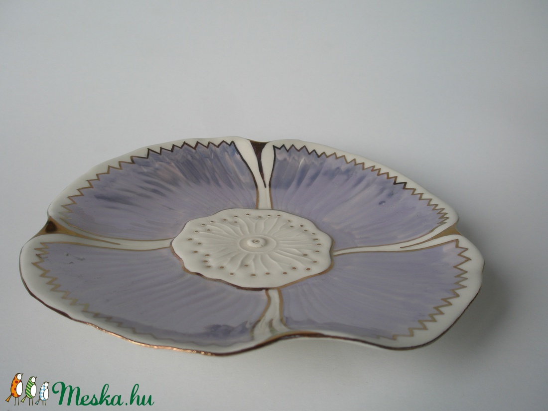 Kék virág tálaló -  - Meska.hu