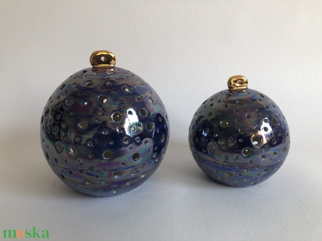 Gömb mécsestartók - otthon & életmód - gyertya, illat, aroma - mécses és mécsestartó - Meska.hu