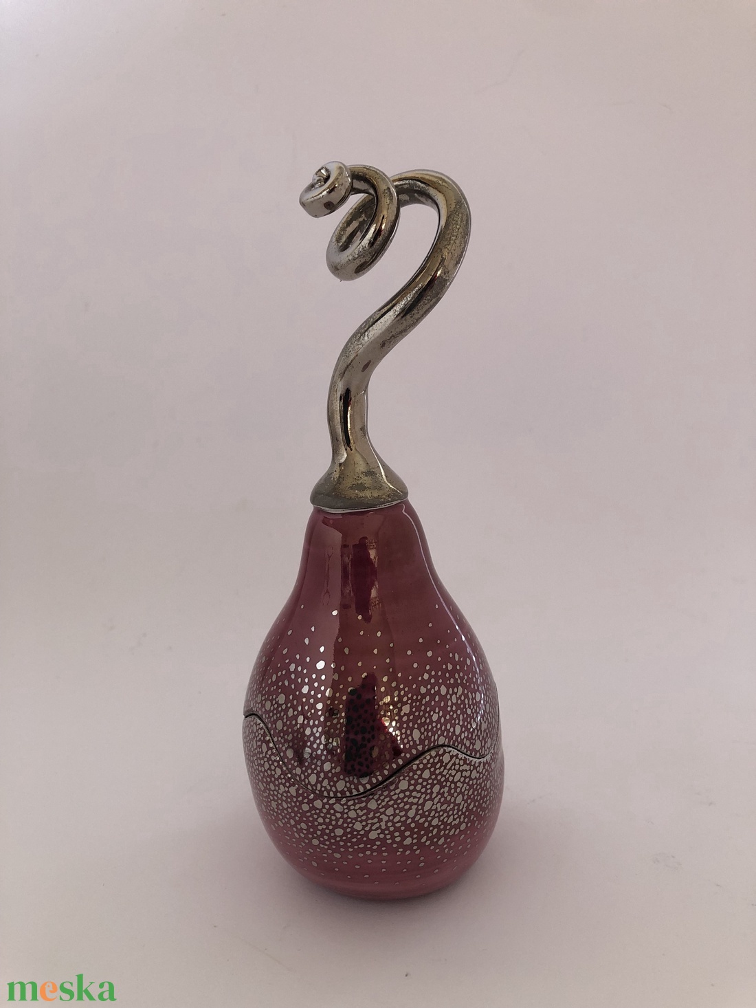 Viola-ezüst porcelán ékszertartó - ékszer - ékszertartó - ékszerdoboz - Meska.hu