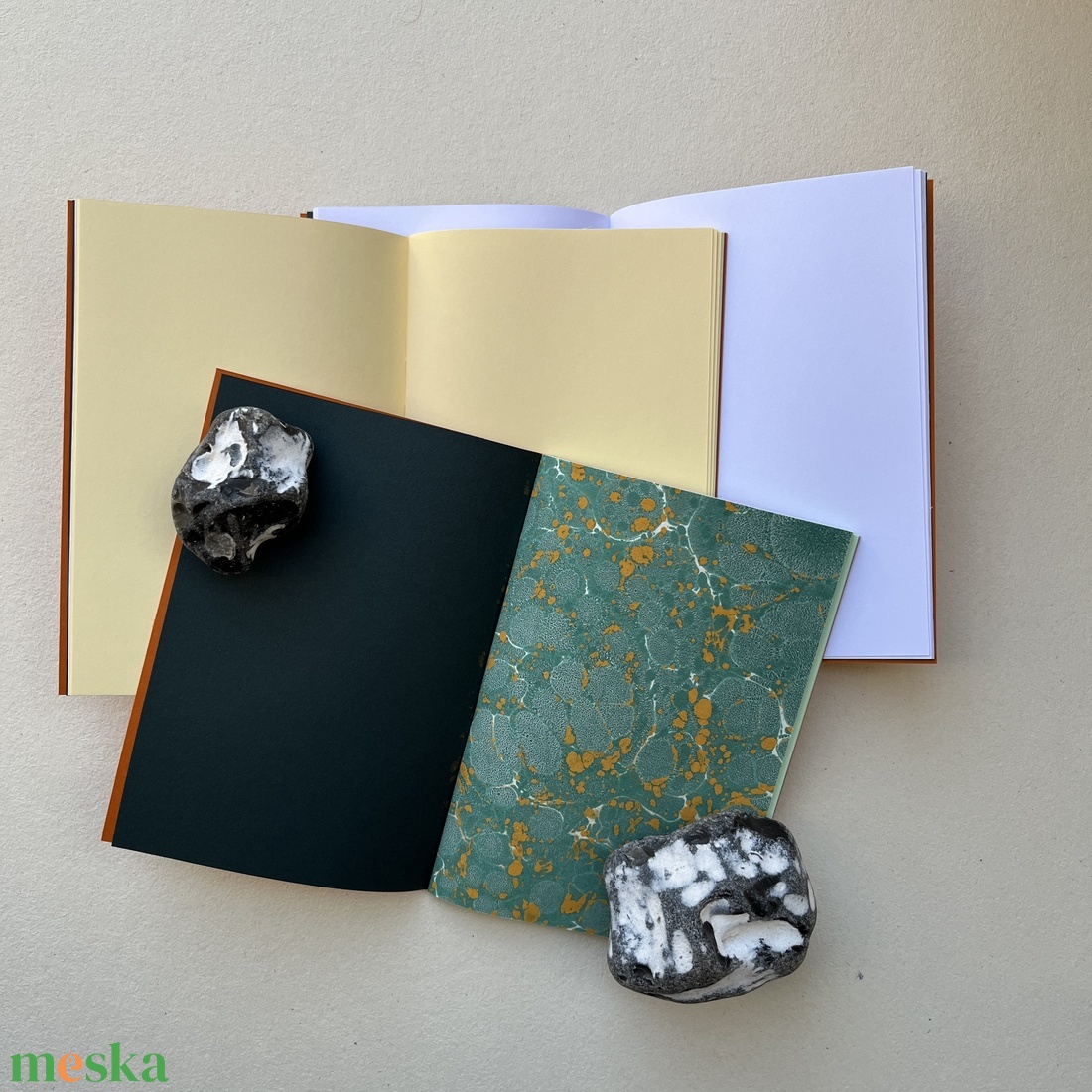 Füzetcsomag márványpapírral - otthon & életmód - papír, írószer - jegyzetfüzet & napló - Meska.hu
