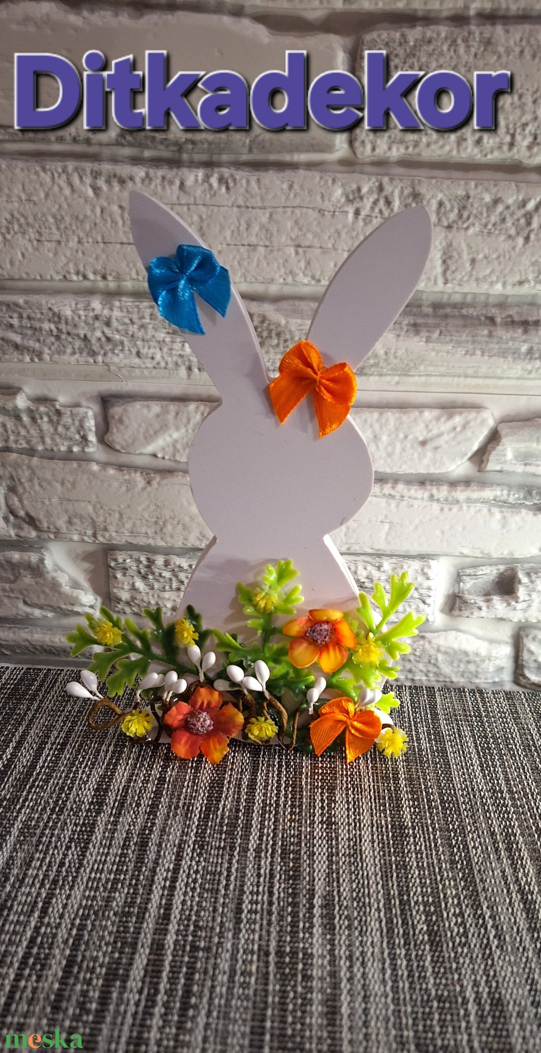 Húsvéti Fa Nyuszi Dekoráció � Egyedi Kézműves Asztaldísz - otthon & életmód - dekoráció - asztal és polc dekoráció - asztaldísz - Meska.hu