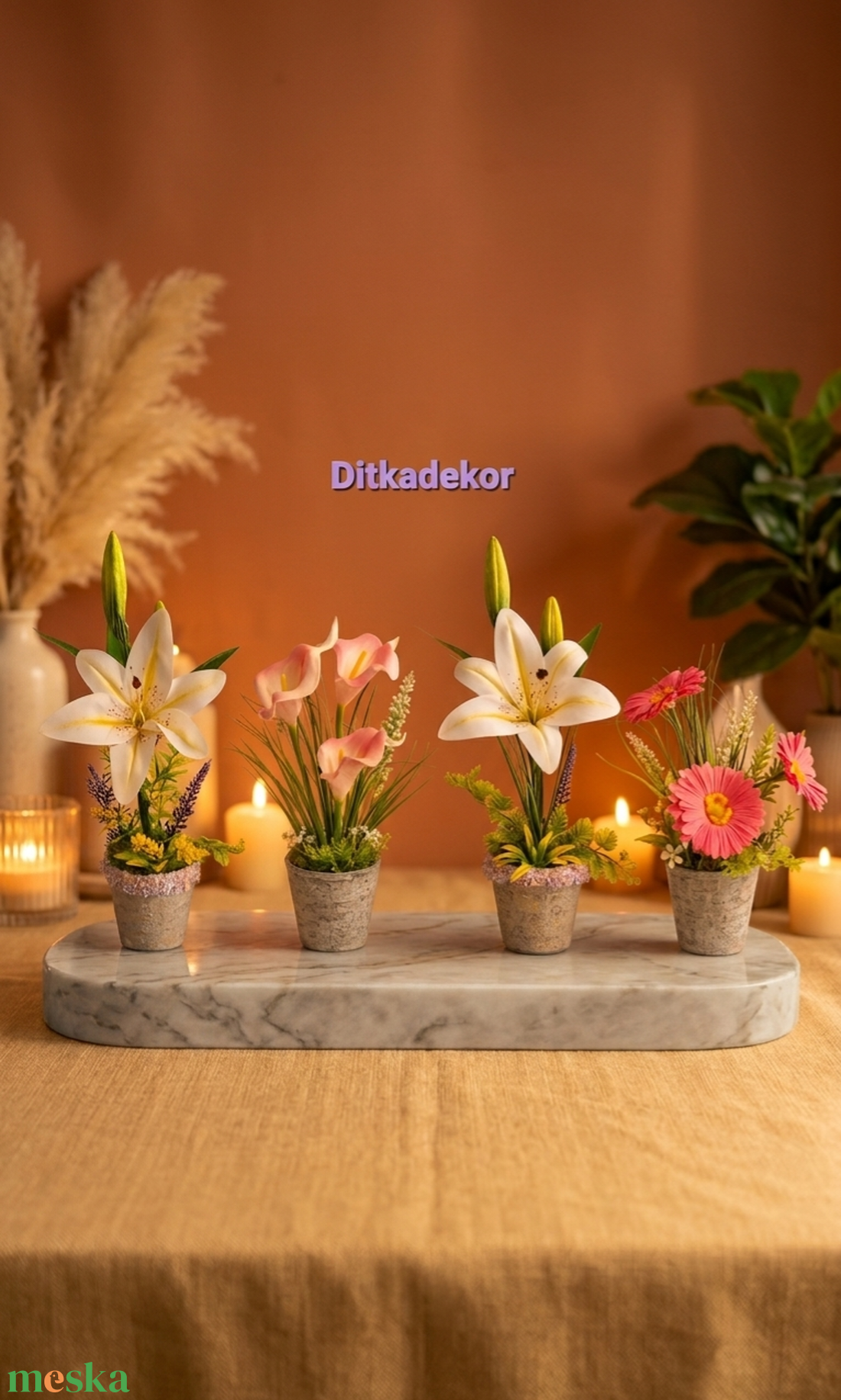  Sugárzó szeretet � Élénk pink gerberás asztaldísz Anyák napjára(25cm magas) - otthon & életmód - dekoráció - asztal és polc dekoráció - asztaldísz - Meska.hu