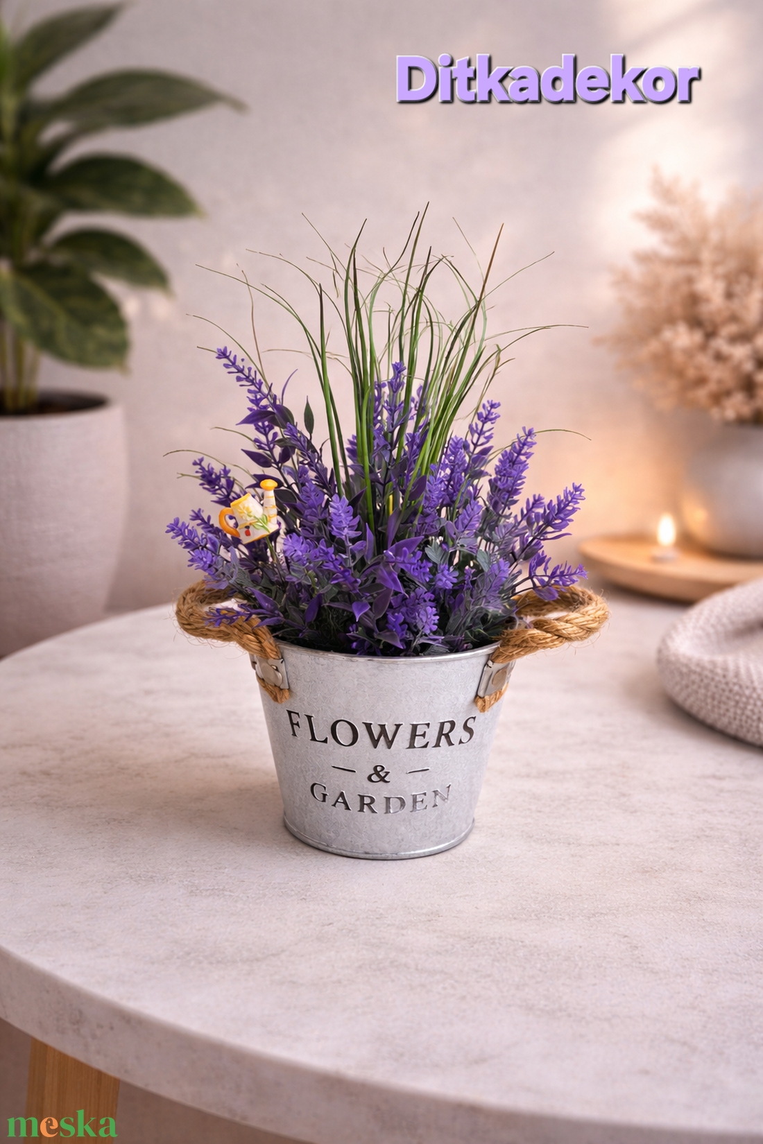 Provence-i hangulat � Levendulás asztaldísz az otthonodba(20cm magas) - otthon & életmód - dekoráció - asztal és polc dekoráció - asztaldísz - Meska.hu