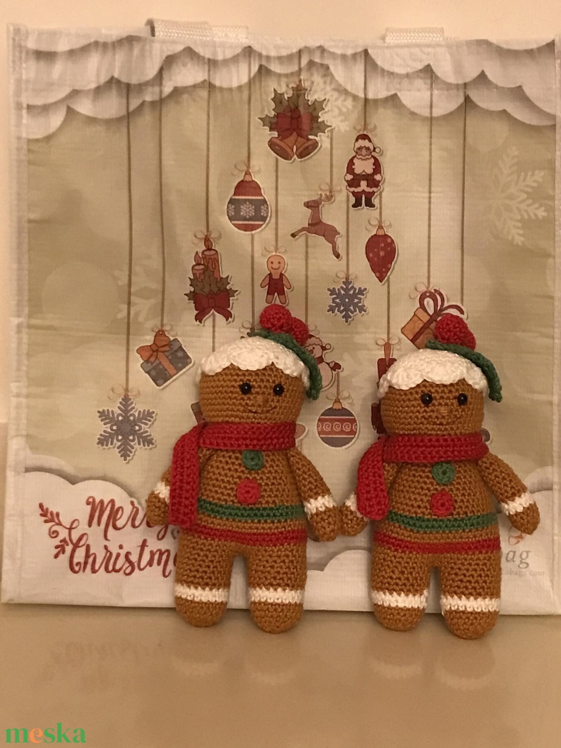 2 db horgolt mézi figura - karácsony - karácsonyi lakásdekoráció - karácsonyi manók, figurák - Meska.hu 2 db horgolt mézi figura - karácsony - karácsonyi lakásdekoráció - karácsonyi manók, figurák - Meska.hu