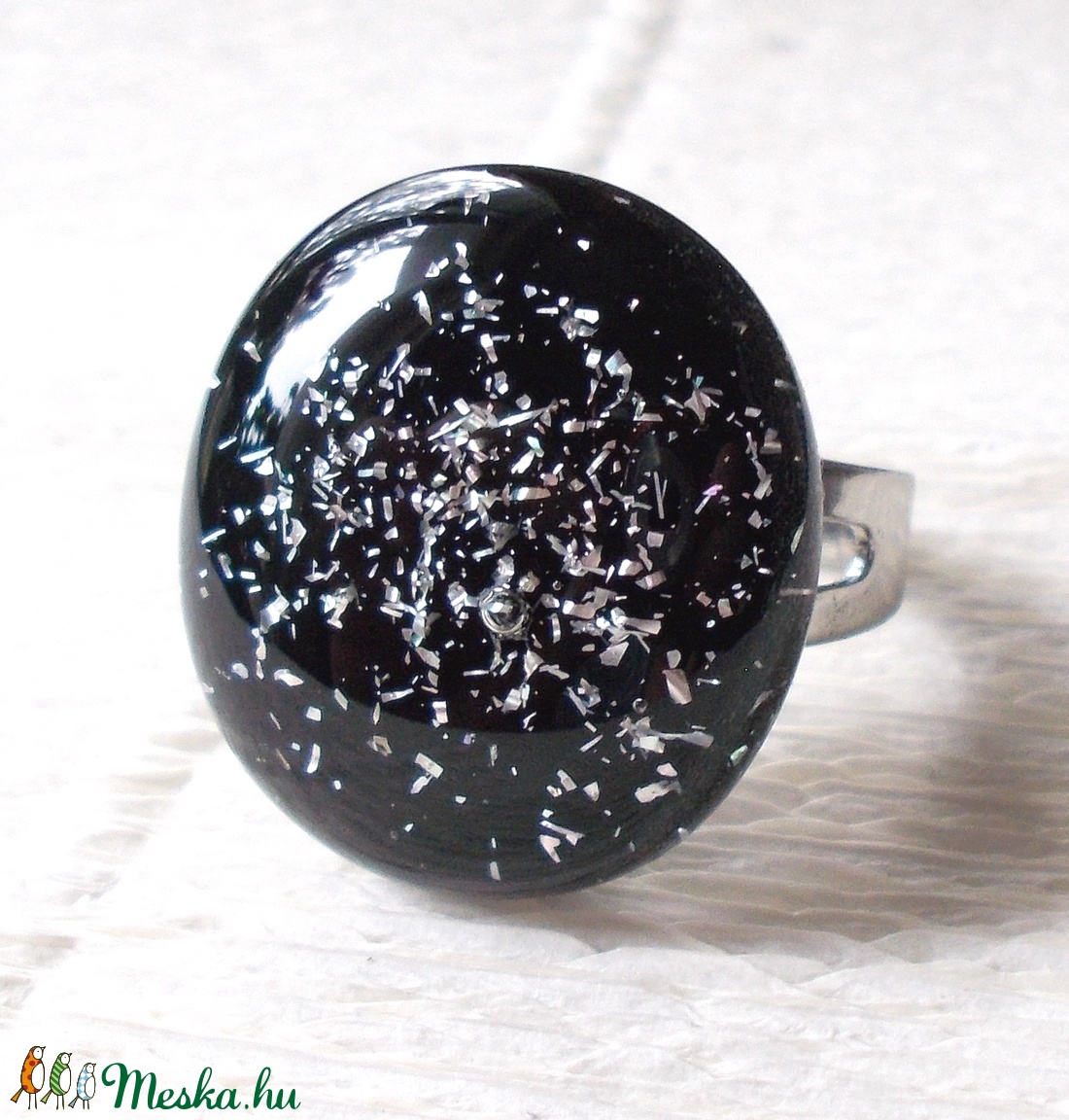 NEMESACÉL! Elegáns királykék gyűrű , ajándék lányoknak, névnapra, születésnapra. - ékszer - gyűrű - statement gyűrű - Meska.hu