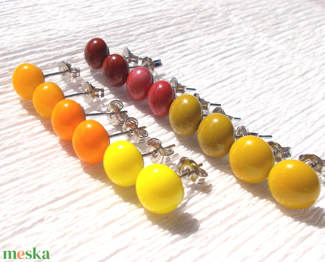 Kék árnyalatok fülbevaló csomag. - ékszer - fülbevaló - pötty fülbevaló - Meska.hu