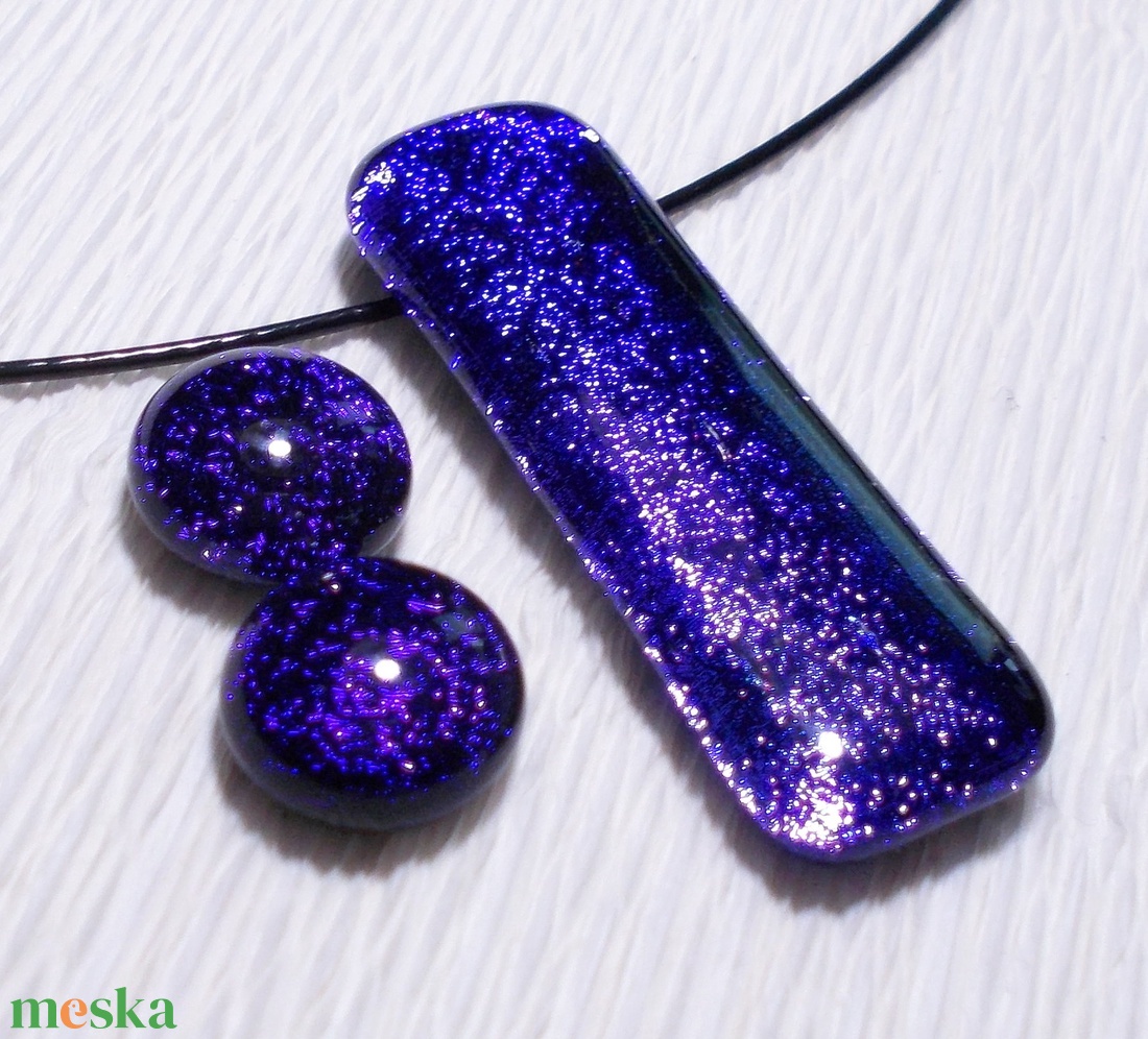 Levendula dichroic ékszerszett, ballagásra, névnapra, születésnapra. - ékszer - ékszerszett - Meska.hu Levendula dichroic ékszerszett, ballagásra, névnapra, születésnapra. - ékszer - ékszerszett - Meska.hu