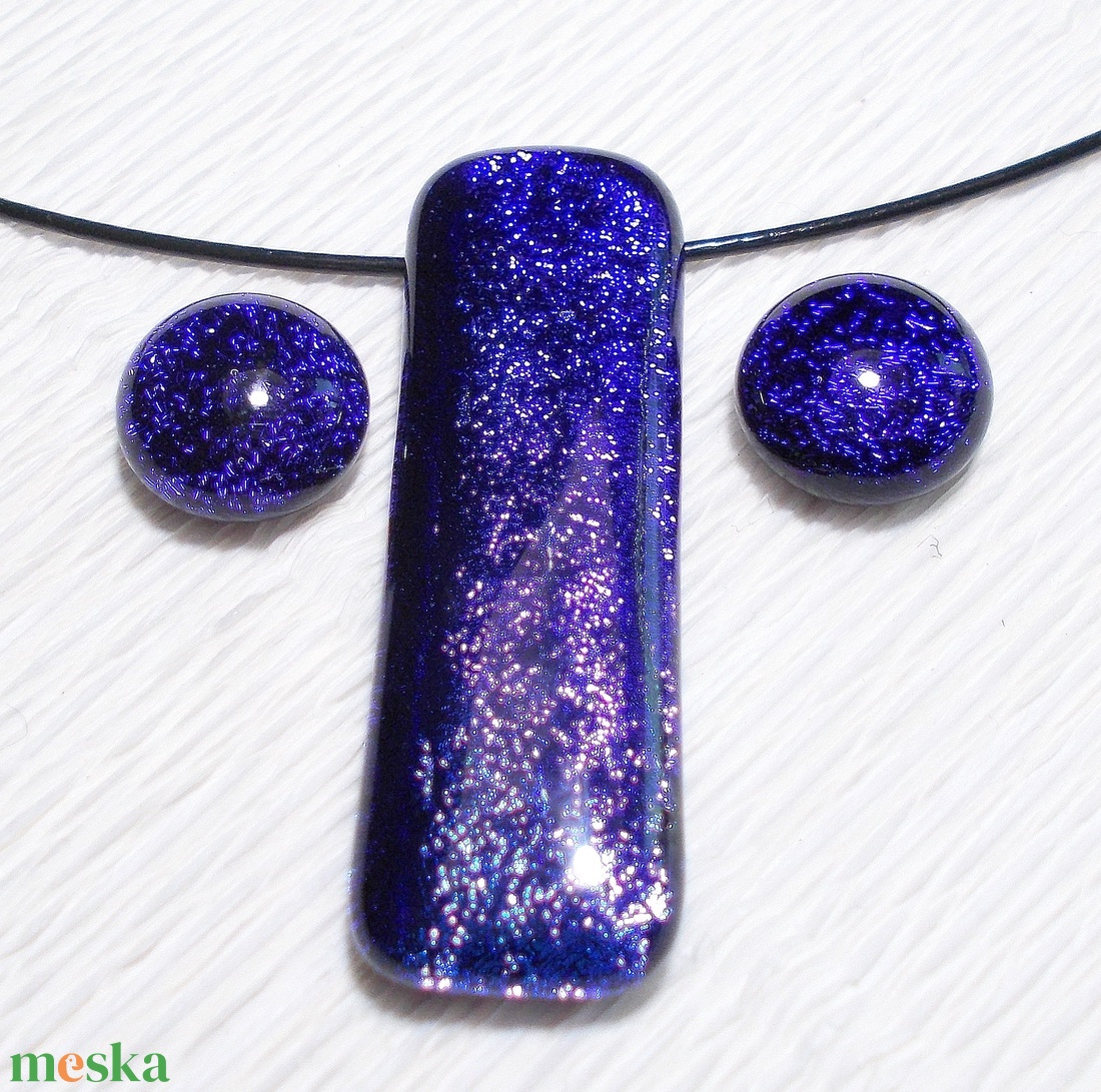 Levendula dichroic ékszerszett, ballagásra, névnapra, születésnapra. - ékszer - ékszerszett - Meska.hu Levendula dichroic ékszerszett, ballagásra, névnapra, születésnapra. - ékszer - ékszerszett - Meska.hu