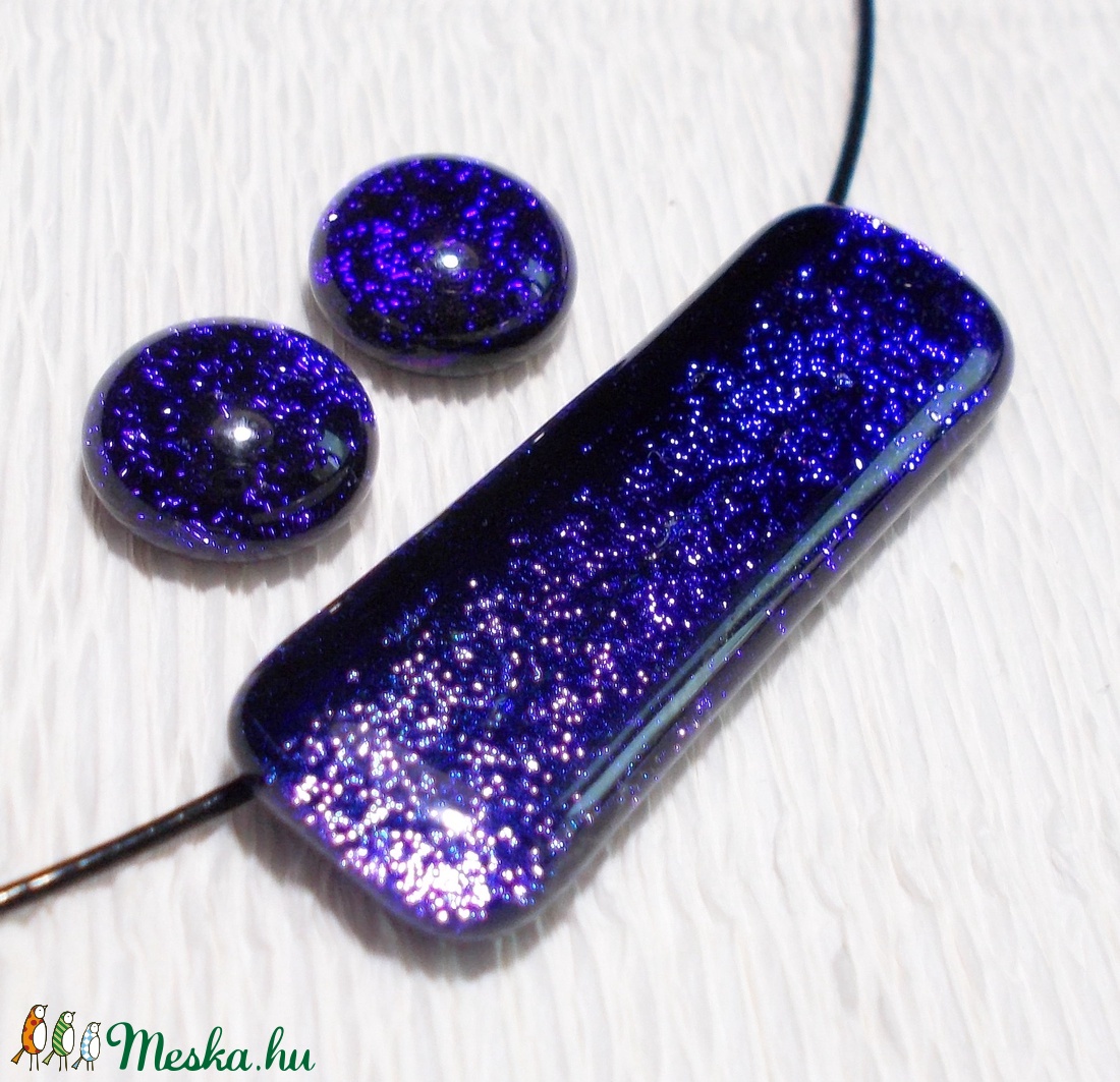 Levendula dichroic ékszerszett, ballagásra, névnapra, születésnapra. - ékszer - ékszerszett - Meska.hu Levendula dichroic ékszerszett, ballagásra, névnapra, születésnapra. - ékszer - ékszerszett - Meska.hu