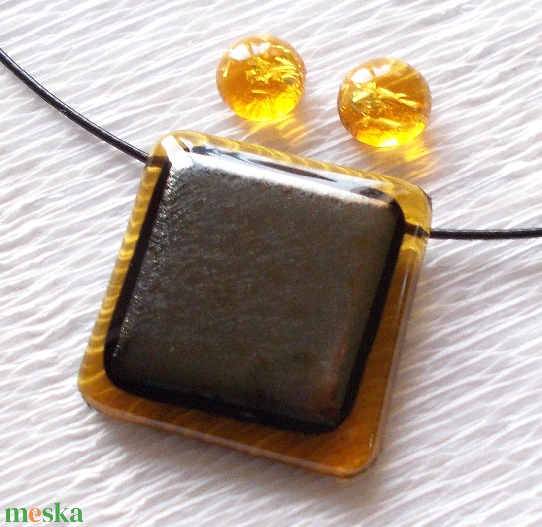 Bronzos olíva ékszerszett, ajándék nőknek névnapra, születésnapra. - ékszer - ékszerszett - Meska.hu