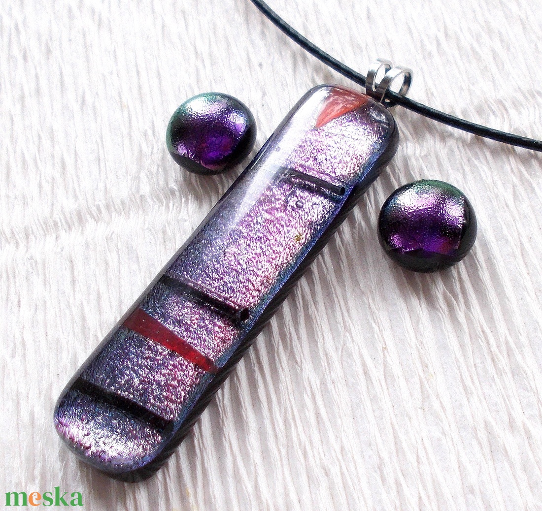 Mintás dichroic ékszerszett, szalagavató bálra, születésnapra. - ékszer - ékszerszett - Meska.hu Mintás dichroic ékszerszett, szalagavató bálra, születésnapra. - ékszer - ékszerszett - Meska.hu
