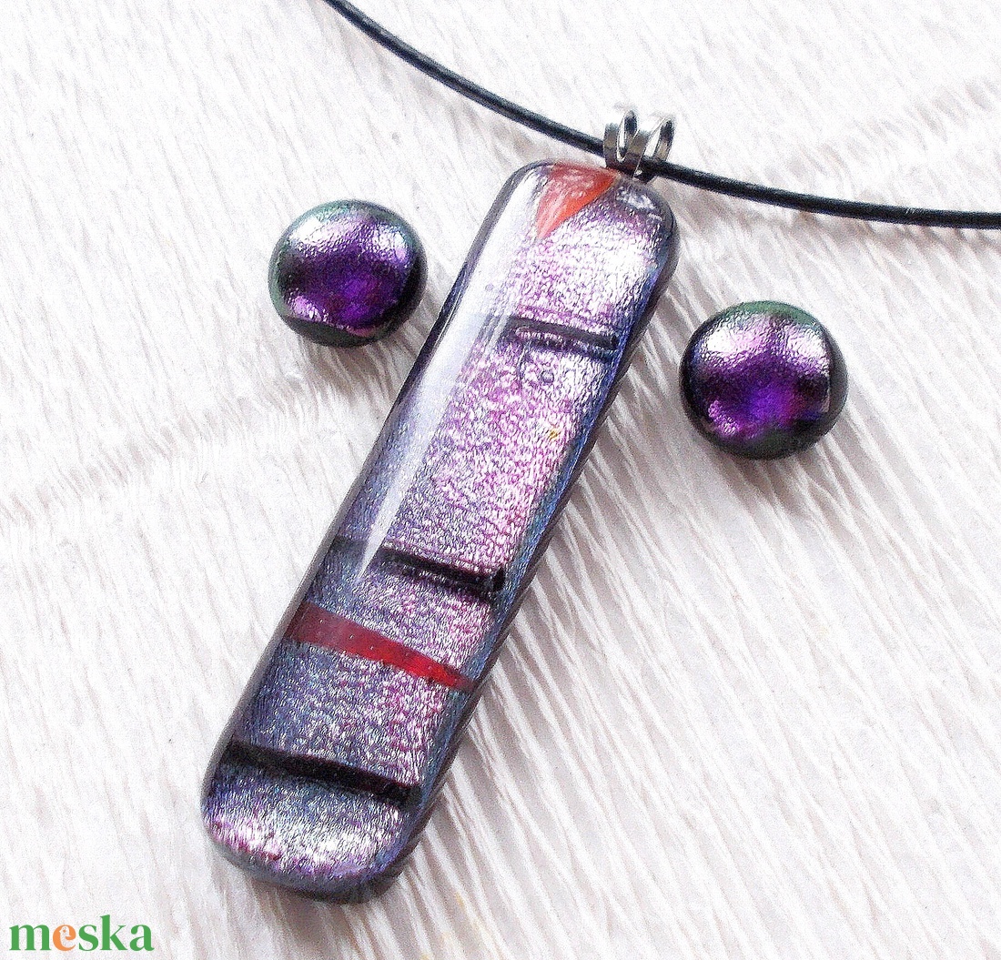 Mintás dichroic ékszerszett, szalagavató bálra, születésnapra. - ékszer - ékszerszett - Meska.hu Mintás dichroic ékszerszett, szalagavató bálra, születésnapra. - ékszer - ékszerszett - Meska.hu