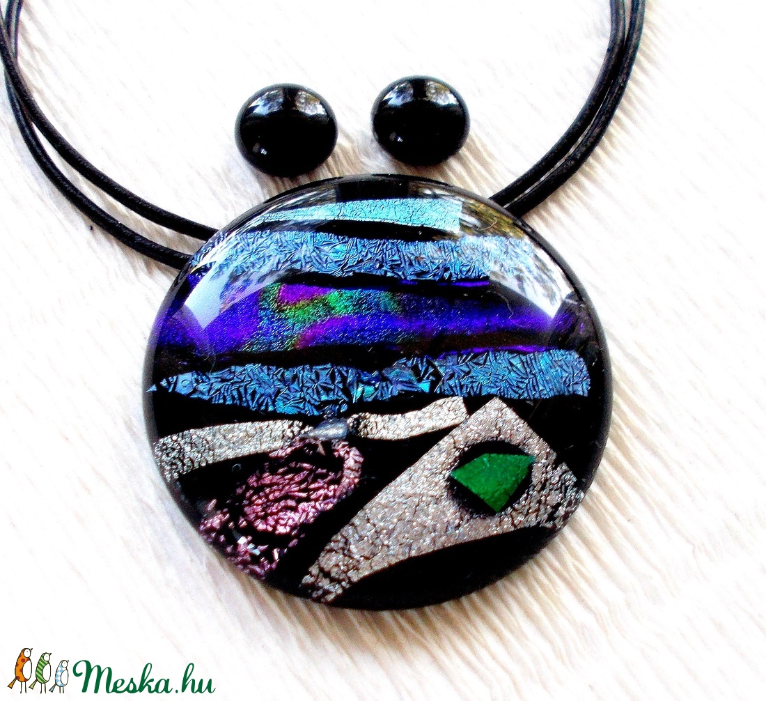 Dichroic kompozíció ékszerszett , ajándék nőknek, névnapra, születésnapra. - - Meska.hu Dichroic kompozíció ékszerszett , ajándék nőknek, névnapra, születésnapra. - - Meska.hu
