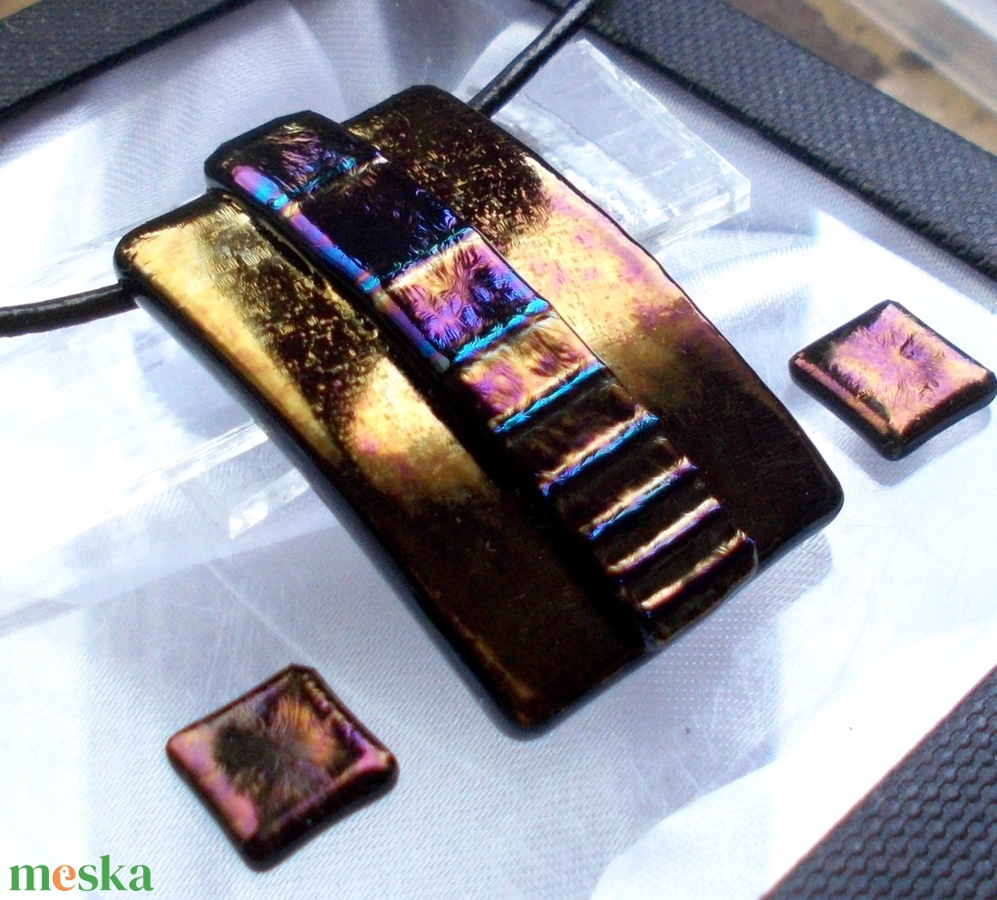 Bronz szivárvány ékszerszett, ajándék nőknek névnapra, születésnapra. - ékszer - ékszerszett - Meska.hu