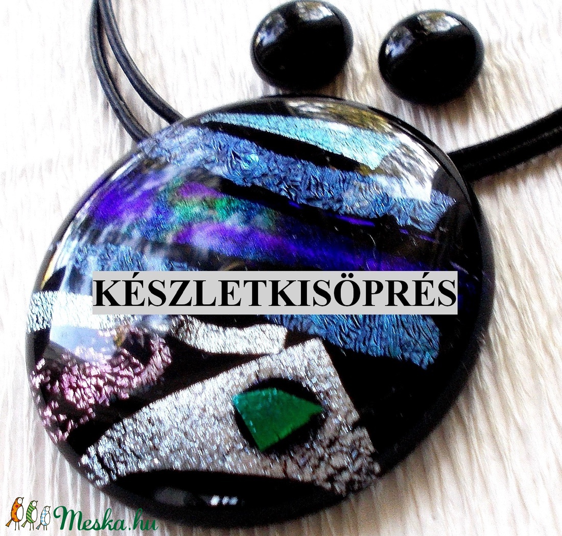 Dichroic kompozíció ékszerszett , ajándék nőknek, névnapra, születésnapra. - - Meska.hu Dichroic kompozíció ékszerszett , ajándék nőknek, névnapra, születésnapra. - - Meska.hu