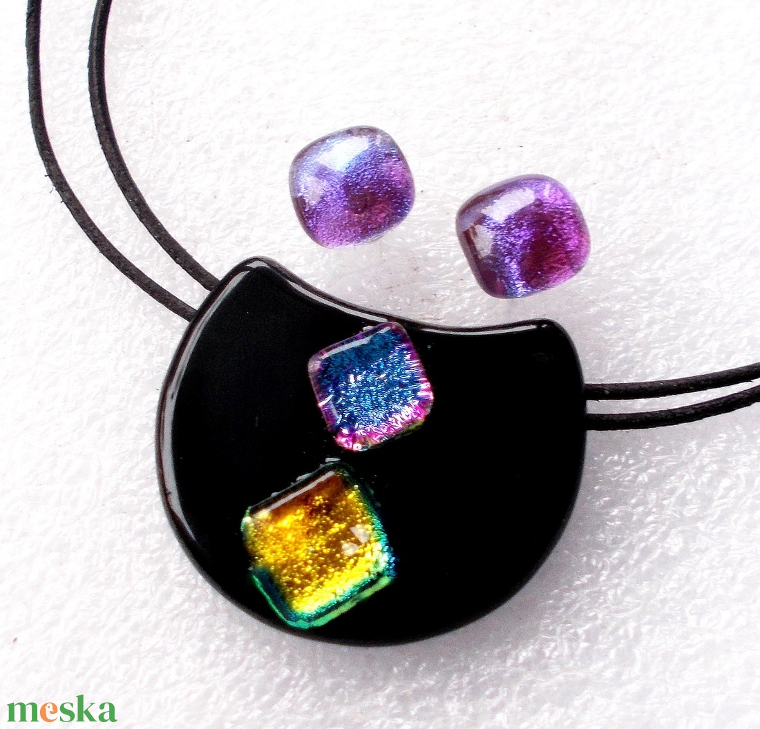 Fények éjszakája, hajlított ékszerszett ajándék névnapra, születésnapra. - ékszer - ékszerszett - Meska.hu