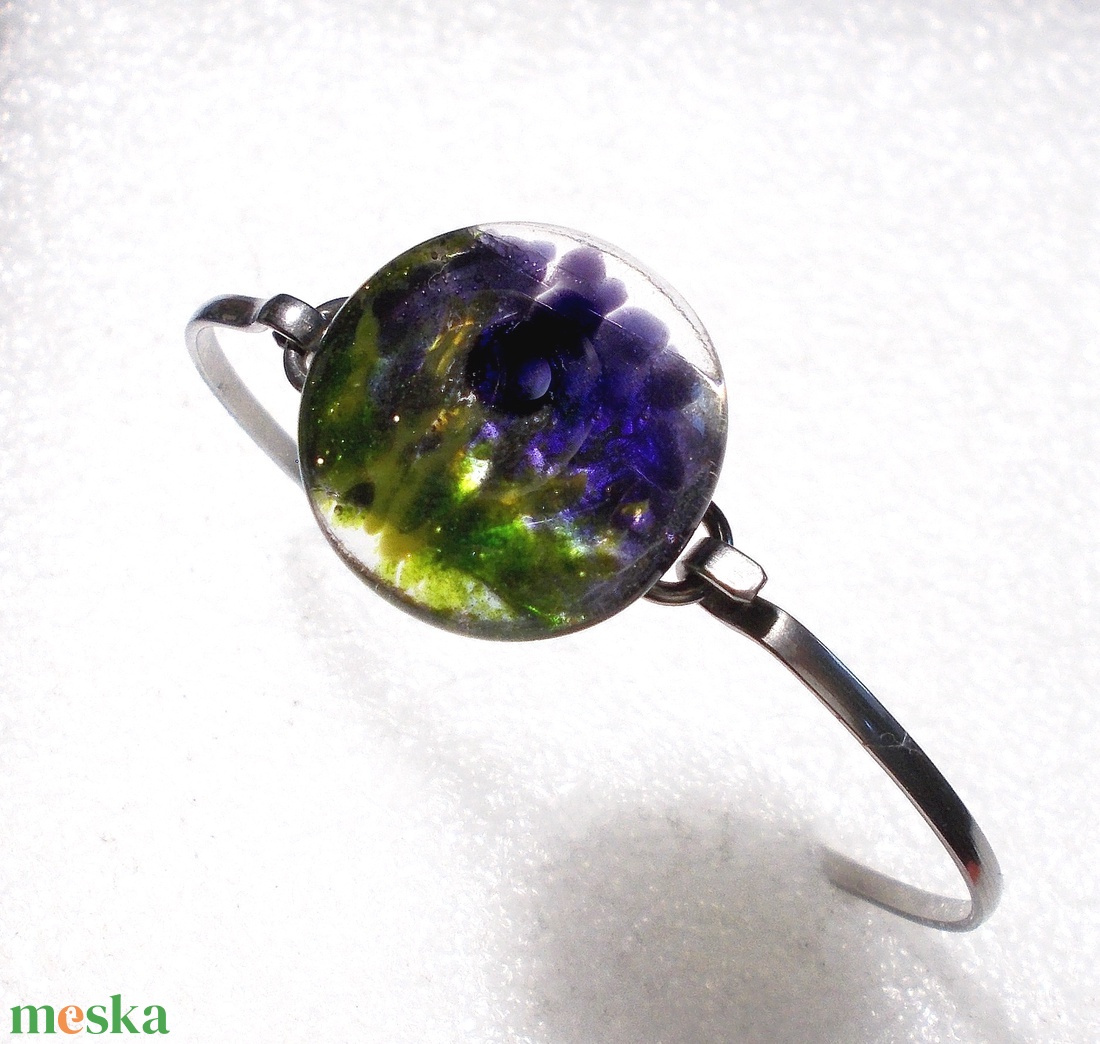 NEMESACÉL! Levendulás ékszer nyaklánc. - ékszer - nyaklánc - medálos nyaklánc - Meska.hu