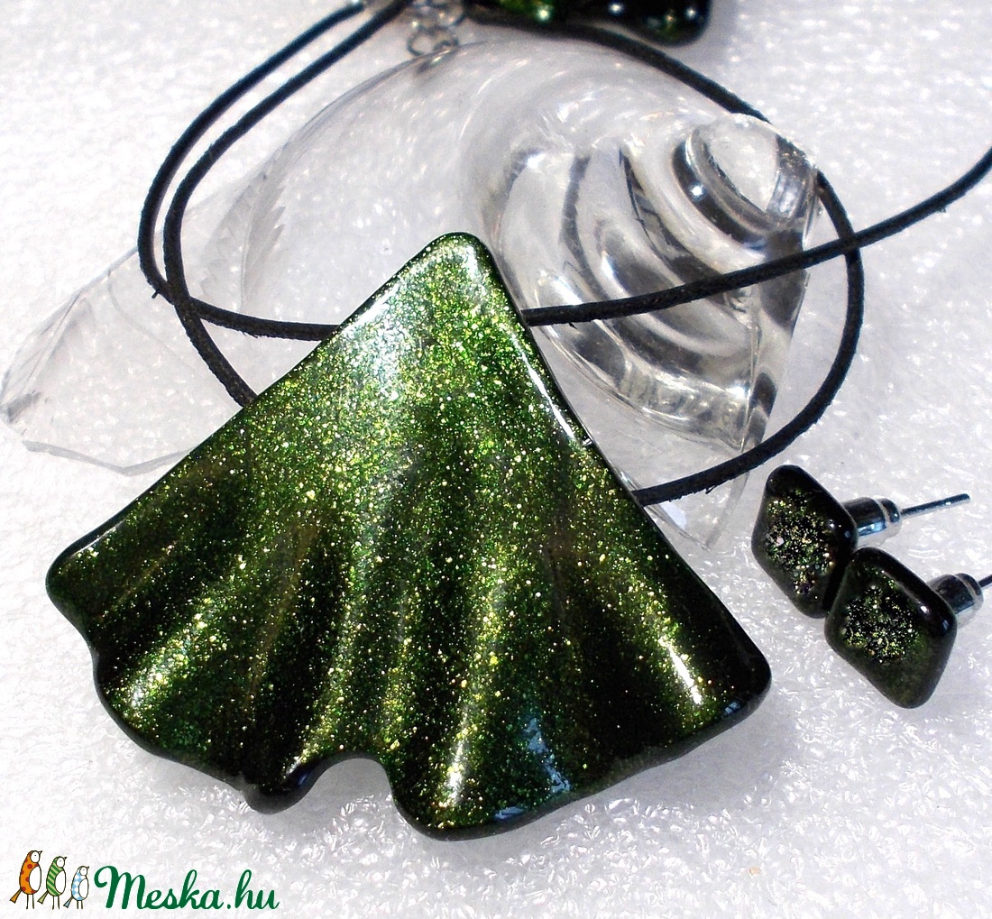 Zöld-arany  aventurin fülbevaló  , ajándék  ballagásra, névnapra, születésnapra. - ékszer - fülbevaló - pötty fülbevaló - Meska.hu