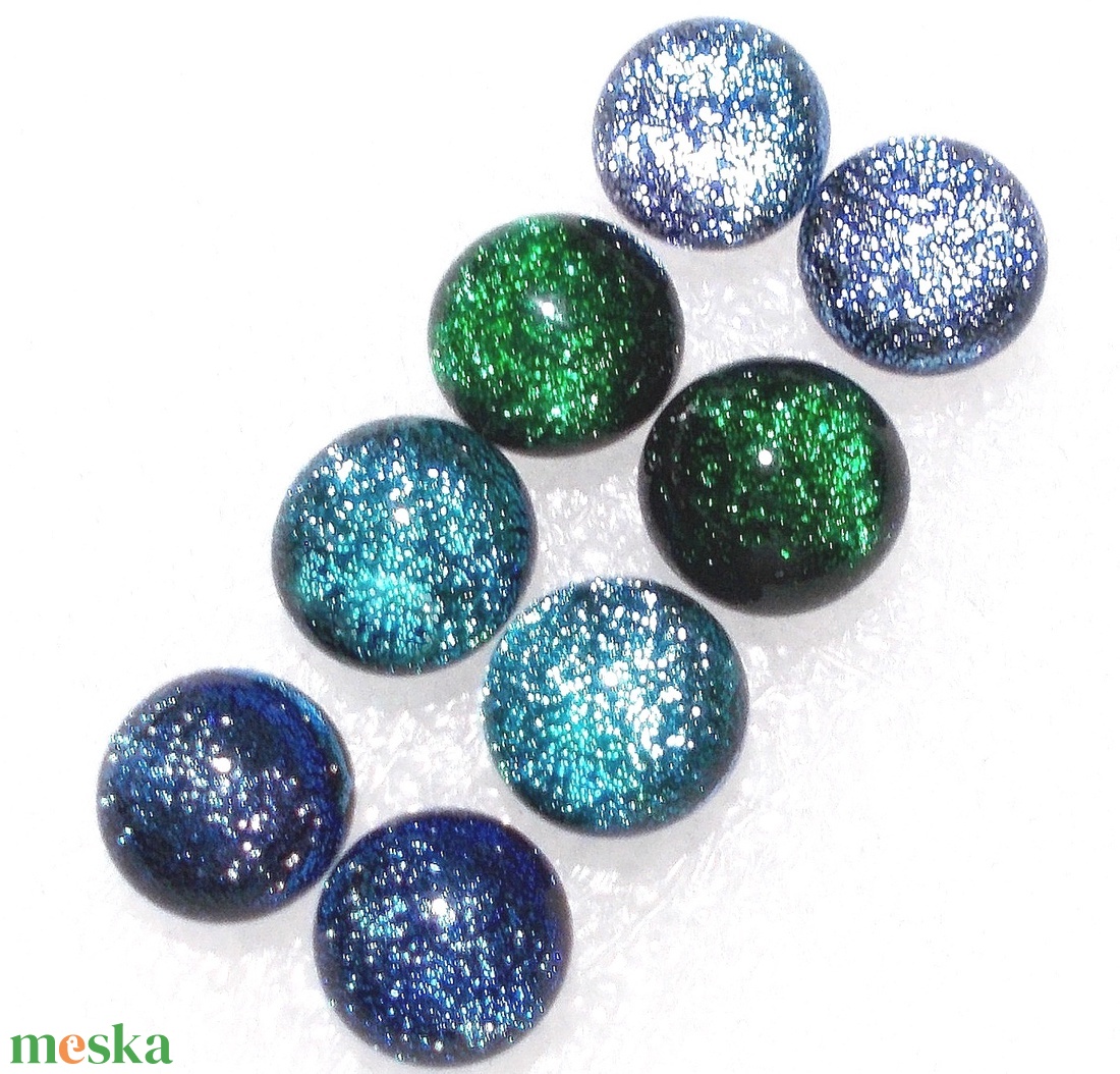 Dichroic stiftes fülbevaló csomag, ajándék karácsonyra. - ékszer - fülbevaló - pötty fülbevaló - Meska.hu