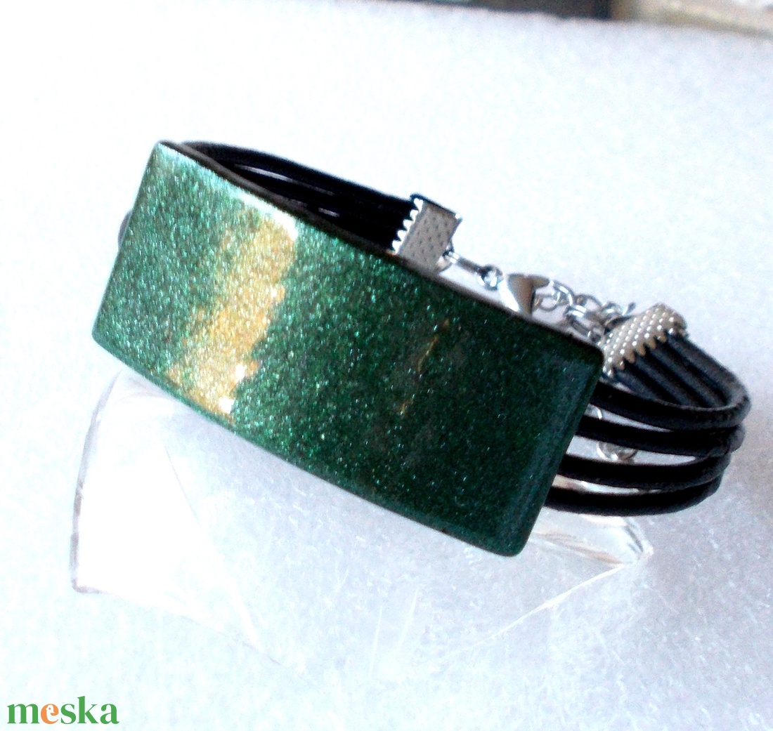 AKCIÓ!  Aventurinfény  elegáns gyűrű  , ajándék karácsonyra, névnapra, születésnapra. - ékszer - ékszerszett - Meska.hu