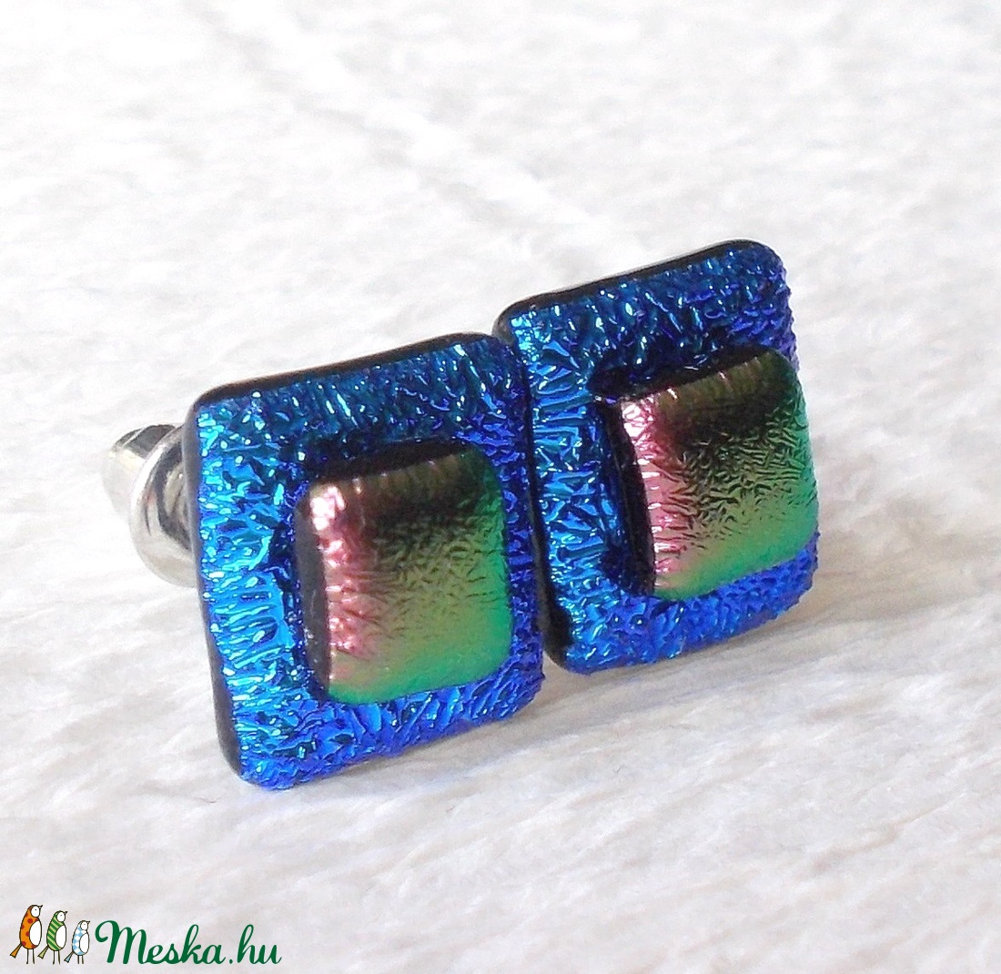 Univerzum dichroic fülbevaló, ajándék névnapra, születésnapra. - ékszer - fülbevaló - pötty fülbevaló - Meska.hu Univerzum dichroic fülbevaló, ajándék névnapra, születésnapra. - ékszer - fülbevaló - pötty fülbevaló - Meska.hu