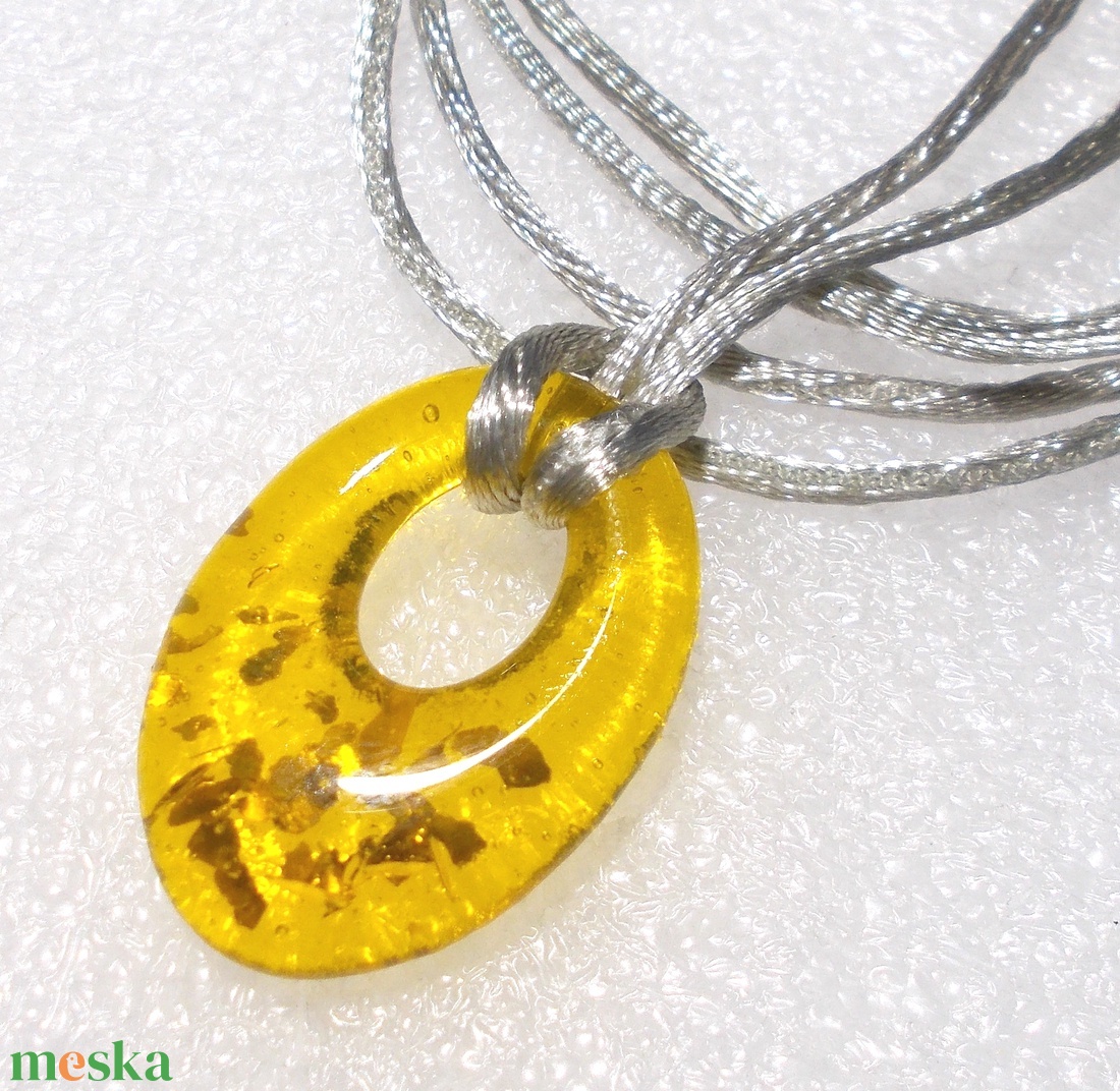 Aranyló napsugár fémmentes trendi medál. - ékszer - nyaklánc - medálos nyaklánc - Meska.hu