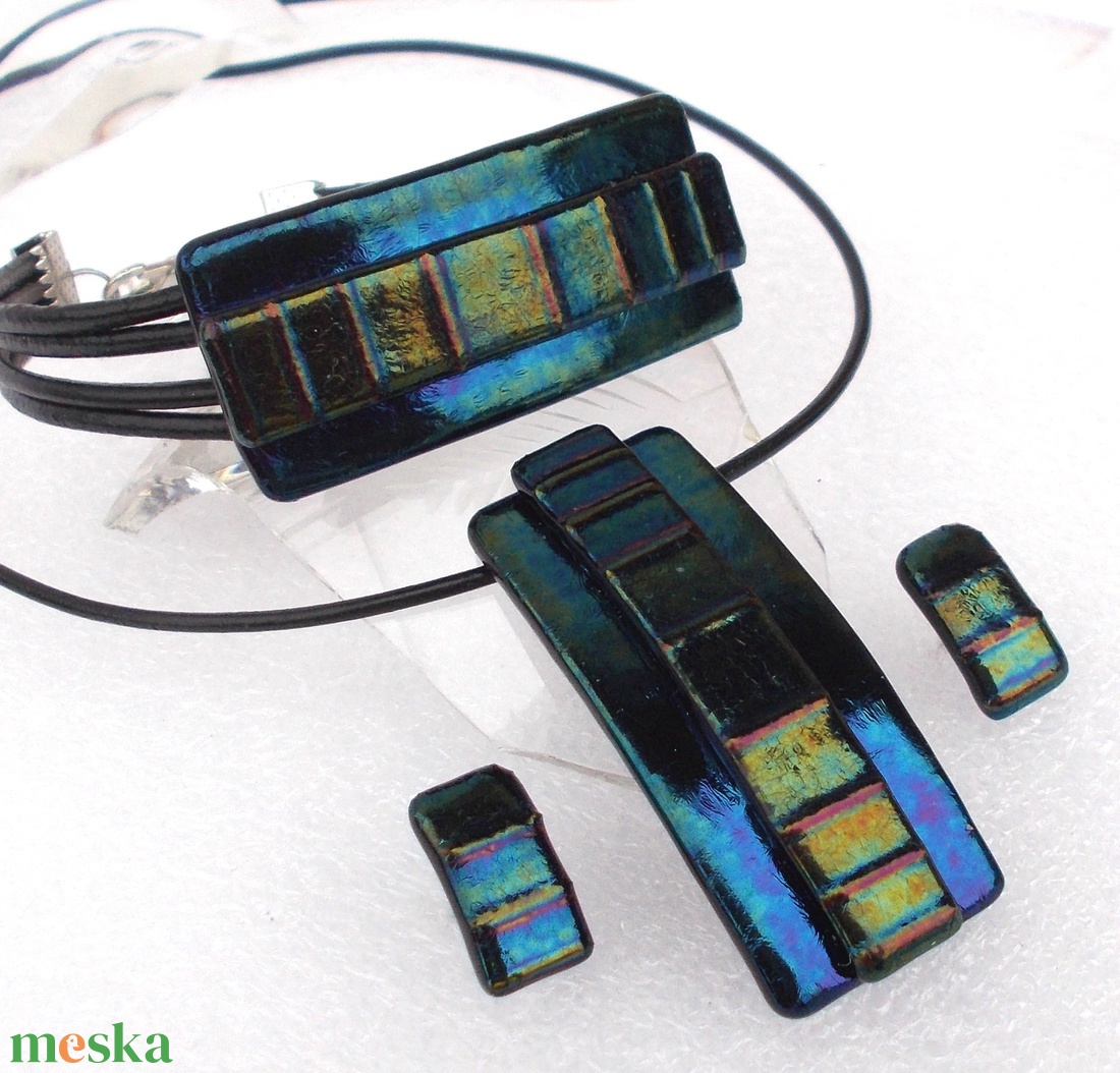 Smaragd fények ékszerszett , ajándék névnapra születésnapra. - ékszer - ékszerszett - Meska.hu