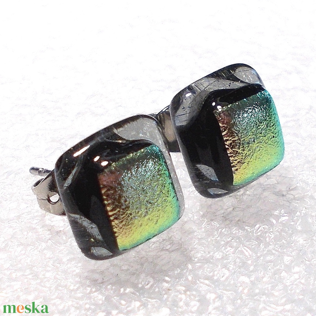 Univerzum dichroic fülbevaló, ajándék névnapra, születésnapra. - ékszer - fülbevaló - pötty fülbevaló - Meska.hu Univerzum dichroic fülbevaló, ajándék névnapra, születésnapra. - ékszer - fülbevaló - pötty fülbevaló - Meska.hu