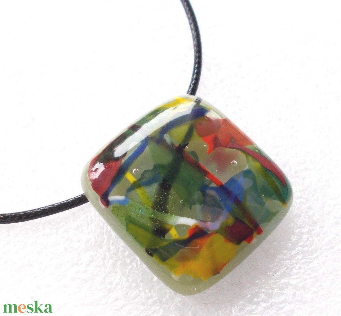 Színes ősz nyaklánc, ajándék mikulás csomagban. - ékszer - ékszerszett - Meska.hu