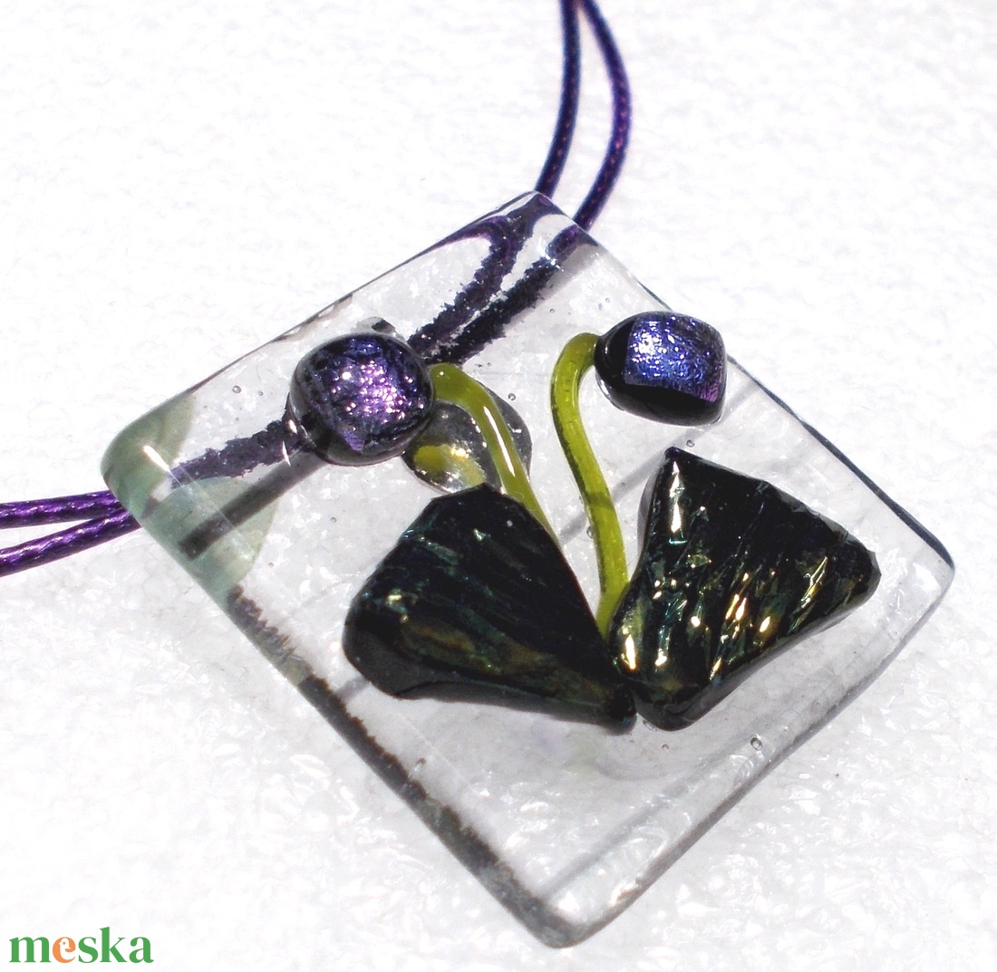 Ibolya nyaklánc. - ékszer - nyaklánc - medálos nyaklánc - Meska.hu