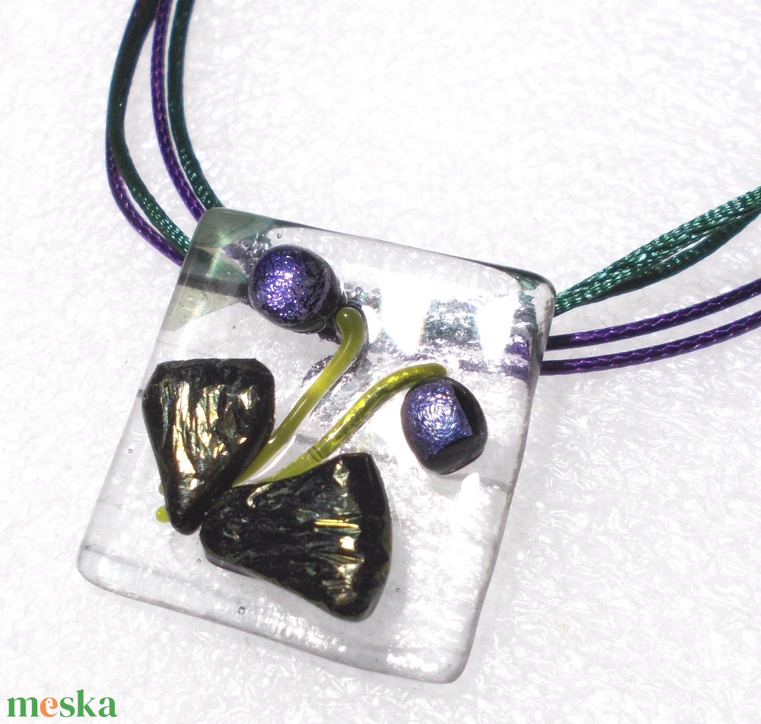 Ibolya nyaklánc. - ékszer - nyaklánc - medálos nyaklánc - Meska.hu