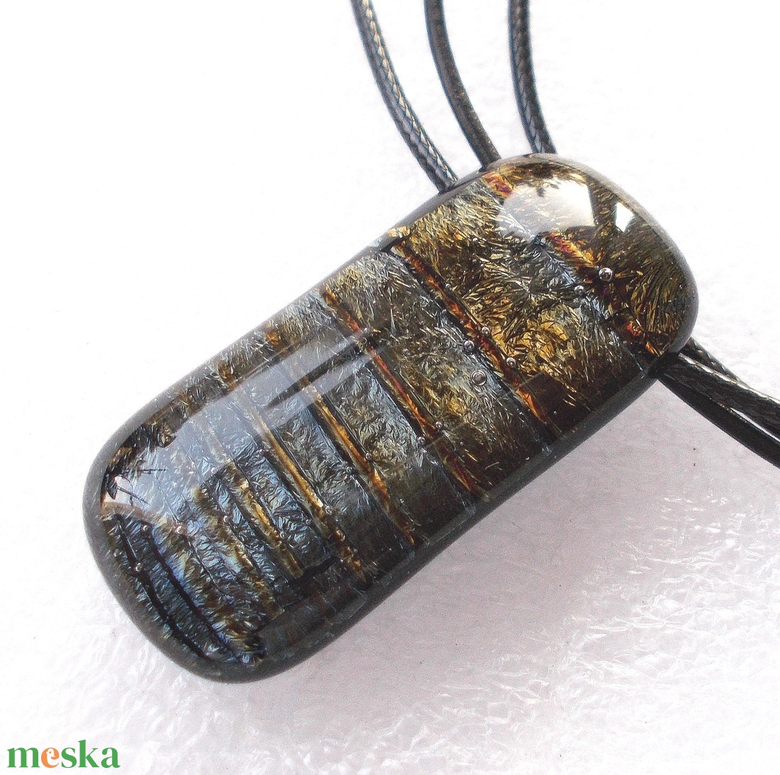 Metál bronzos-arany dichroic medál, ajándék névnapra, születésnapra. - ékszer - nyaklánc - medálos nyaklánc - Meska.hu Metál bronzos-arany dichroic medál, ajándék névnapra, születésnapra. - ékszer - nyaklánc - medálos nyaklánc - Meska.hu