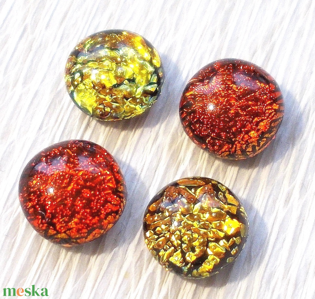 Dichroic stiftes fülbevaló csomag, fülbevaló csomag. - ékszer - fülbevaló - pötty fülbevaló - Meska.hu