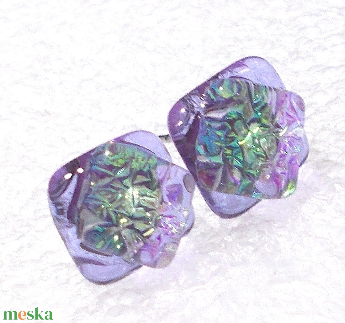 Univerzum dichroic fülbevaló, ajándék névnapra, születésnapra. - ékszer - fülbevaló - pötty fülbevaló - Meska.hu Univerzum dichroic fülbevaló, ajándék névnapra, születésnapra. - ékszer - fülbevaló - pötty fülbevaló - Meska.hu