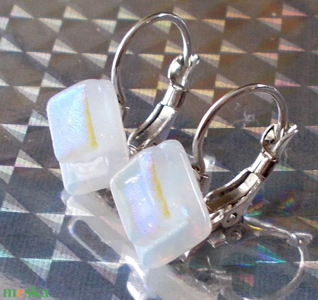 AKCIÓ! Holdfény fülbevaló  ajándék nőknek, lányoknak, ballagásra, névnapra, születésnapra. - ékszer - fülbevaló - lógó fülbevaló - Meska.hu