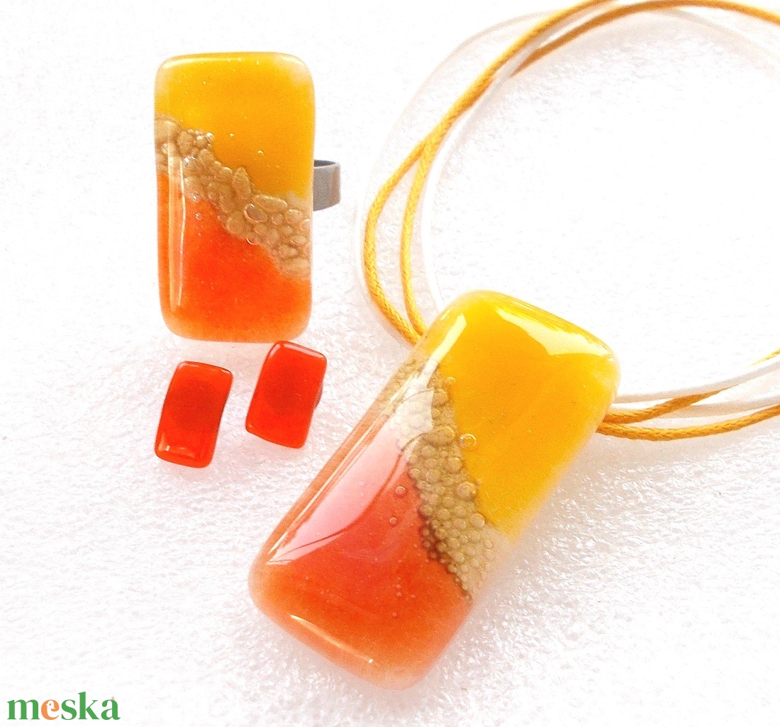 NEMESACÉL! Napsugár ékszerszett, ajándék nőknek, lányoknak névnapra, szültésnapra. - ékszer - ékszerszett - Meska.hu