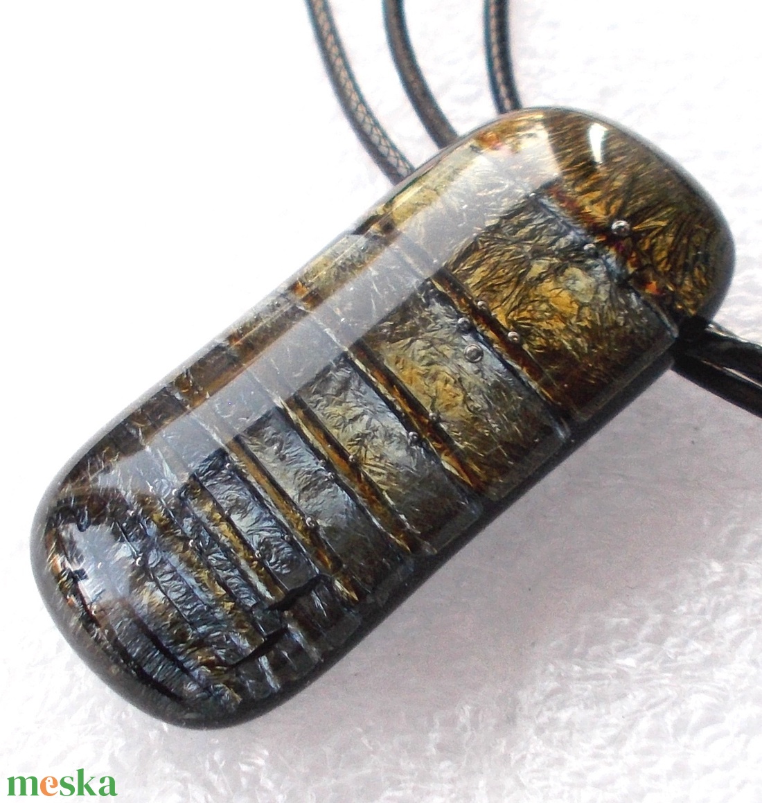 Metál bronzos-arany dichroic medál, ajándék névnapra, születésnapra. - ékszer - nyaklánc - medálos nyaklánc - Meska.hu Metál bronzos-arany dichroic medál, ajándék névnapra, születésnapra. - ékszer - nyaklánc - medálos nyaklánc - Meska.hu