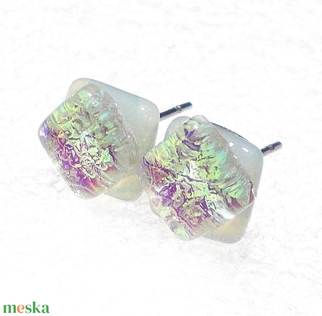 Univerzum dichroic fülbevaló, ajándék névnapra, születésnapra. - ékszer - fülbevaló - pötty fülbevaló - Meska.hu Univerzum dichroic fülbevaló, ajándék névnapra, születésnapra. - ékszer - fülbevaló - pötty fülbevaló - Meska.hu