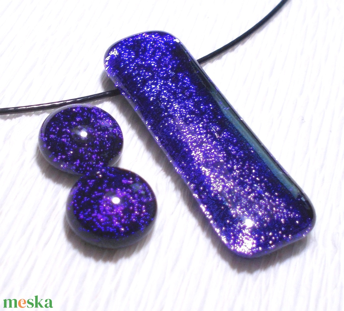 Akció! Levendula dichroic ékszerszett, ballagásra, névnapra, születésnapra. - ékszer - ékszerszett - Meska.hu Akció! Levendula dichroic ékszerszett, ballagásra, névnapra, születésnapra. - ékszer - ékszerszett - Meska.hu