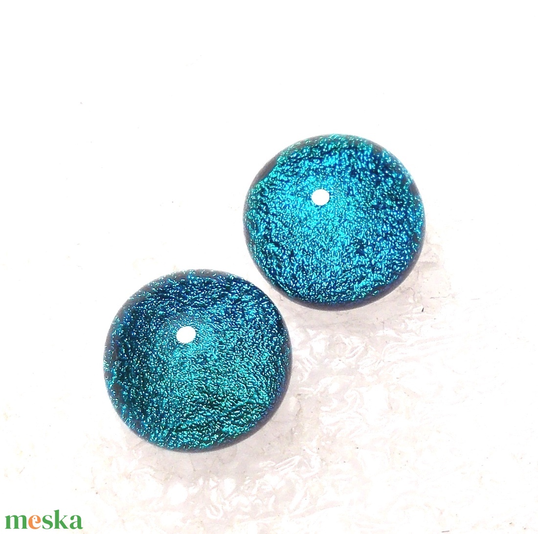 NEMESACÉL! Smaragd dichroic fülbevaló páros. - ékszer - fülbevaló - pötty fülbevaló - Meska.hu NEMESACÉL! Smaragd dichroic fülbevaló páros. - ékszer - fülbevaló - pötty fülbevaló - Meska.hu