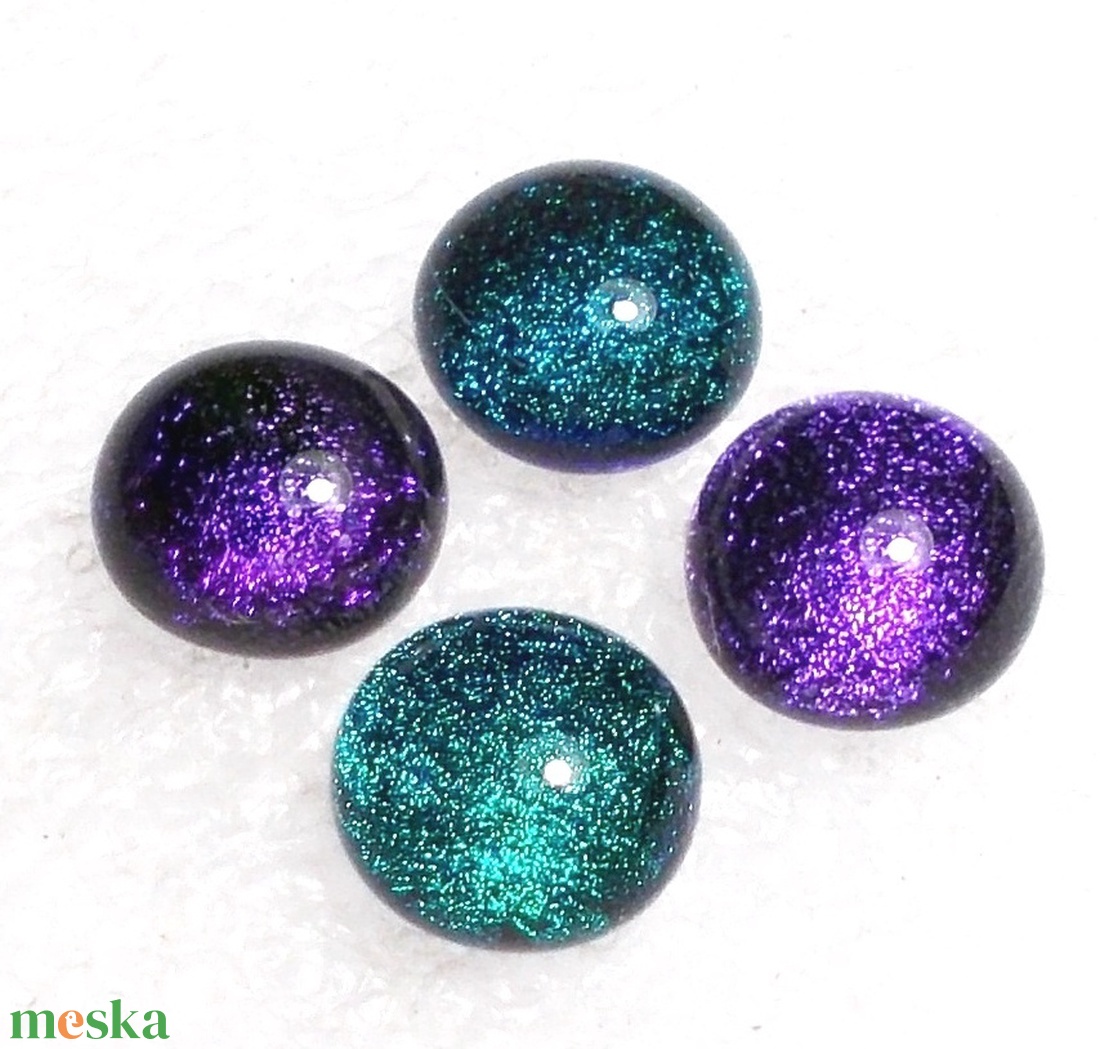 NEMESACÉL! Smaragd dichroic fülbevaló páros. - ékszer - fülbevaló - pötty fülbevaló - Meska.hu NEMESACÉL! Smaragd dichroic fülbevaló páros. - ékszer - fülbevaló - pötty fülbevaló - Meska.hu