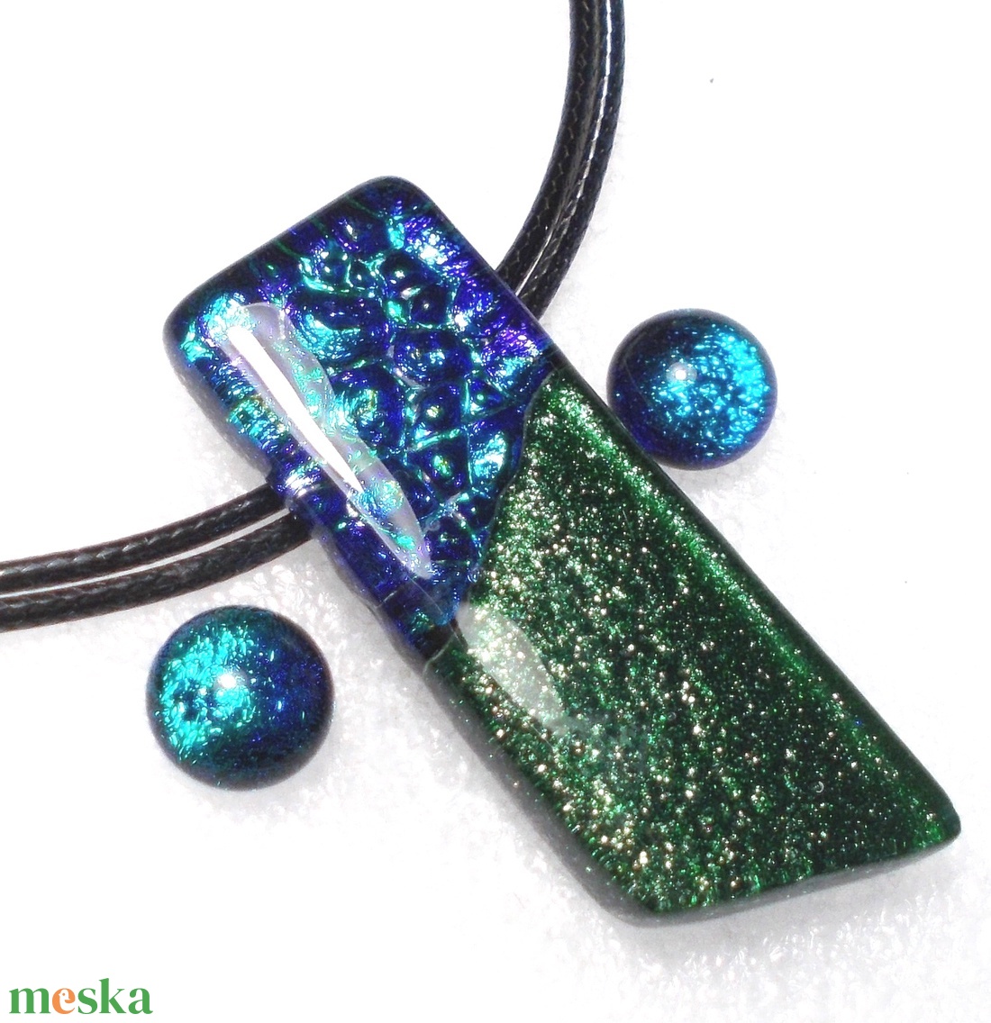 Dichroic kék-zöld fények ékszerszett. - ékszer - ékszerszett - Meska.hu Dichroic kék-zöld fények ékszerszett. - ékszer - ékszerszett - Meska.hu