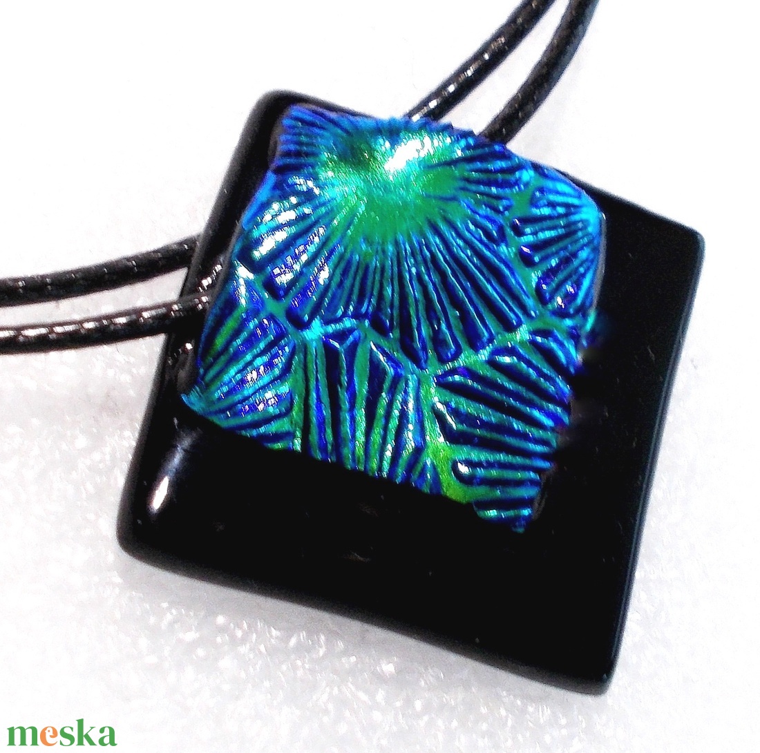 Kék-zöld csillagok  nyaklánc, ajándék névnapra, születésnapra. - ékszer - ékszerszett - Meska.hu