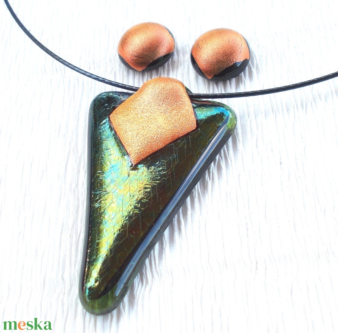 Vörös-smaragd ékszerszett, ajándék névnapra, születésnapra. - ékszer - ékszerszett - Meska.hu