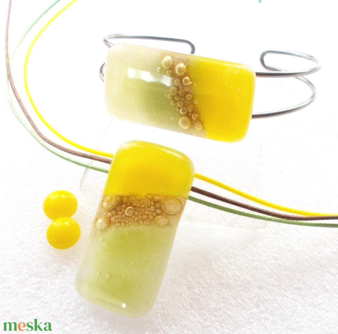 NEMESACÉL!  Pitypang ékszerszett, ajándék nőknek, lányoknak névnapra, szültésnapra. - ékszer - ékszerszett - Meska.hu