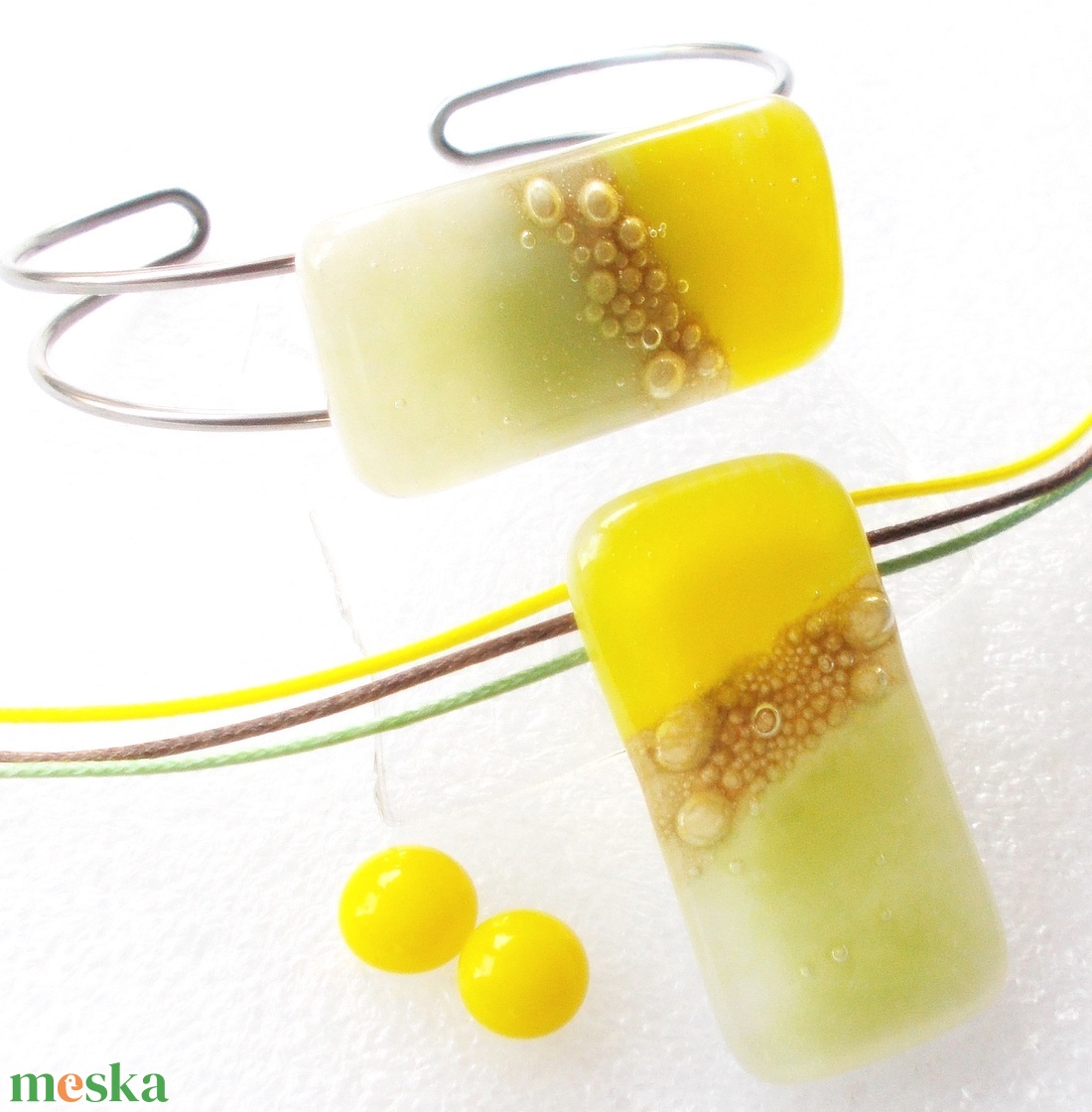 NEMESACÉL!  Pitypang ékszerszett, ajándék nőknek, lányoknak névnapra, szültésnapra. - ékszer - ékszerszett - Meska.hu