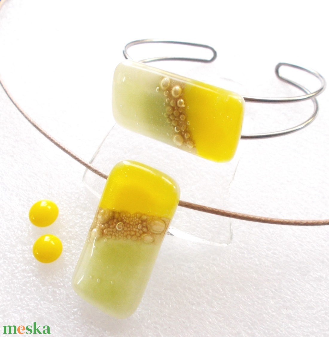 NEMESACÉL!  Pitypang ékszerszett, ajándék nőknek, lányoknak névnapra, szültésnapra. - ékszer - ékszerszett - Meska.hu