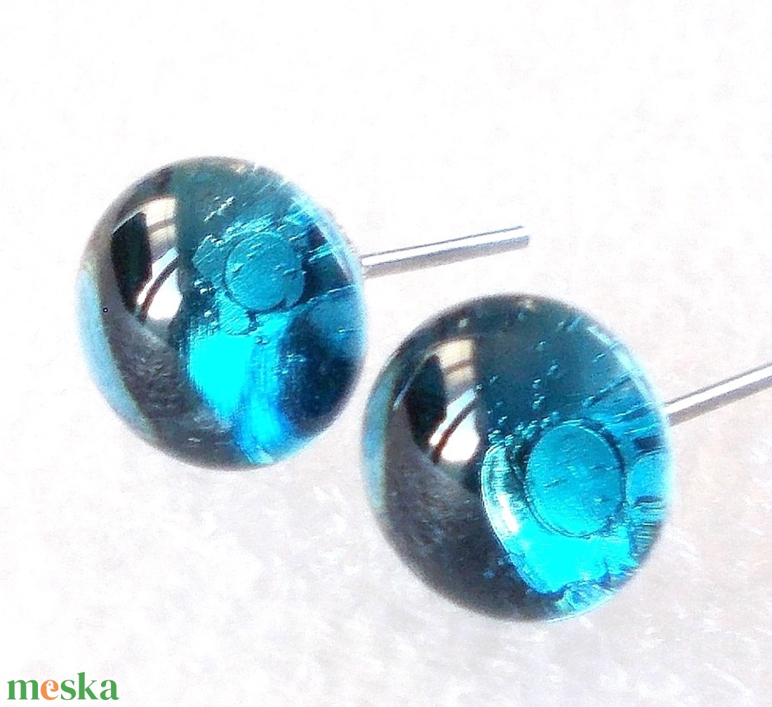 AKCIÓ!  Kék - metál fúzió nyaklánc ajándék névnapra, születésnapra. - ékszer - ékszerszett - Meska.hu